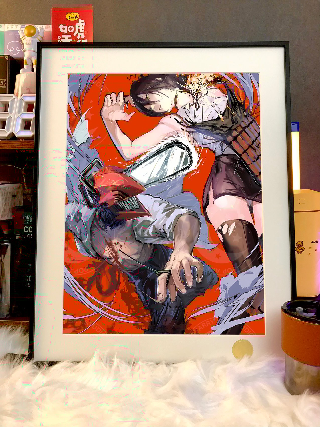 【週邊】星空工作室-電次蕾塞 reze電鋸人鏈鋸人蕾塞篇Chainsaw Man電次瑪奇瑪帕瓦動畫裝飾畫