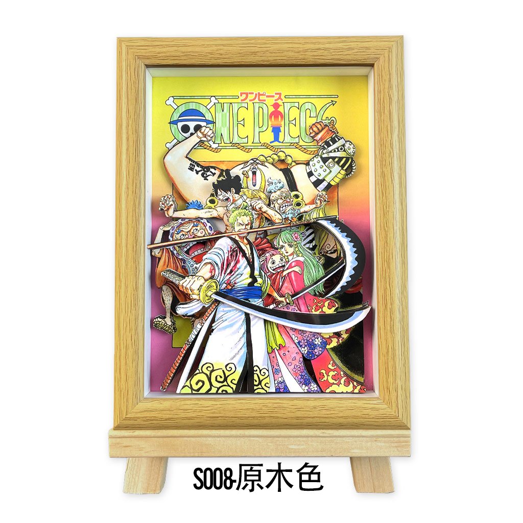 【週邊】萌萌匠-ONE PIECE海賊王草帽團魯夫扉頁大媽大鬍子立體畫