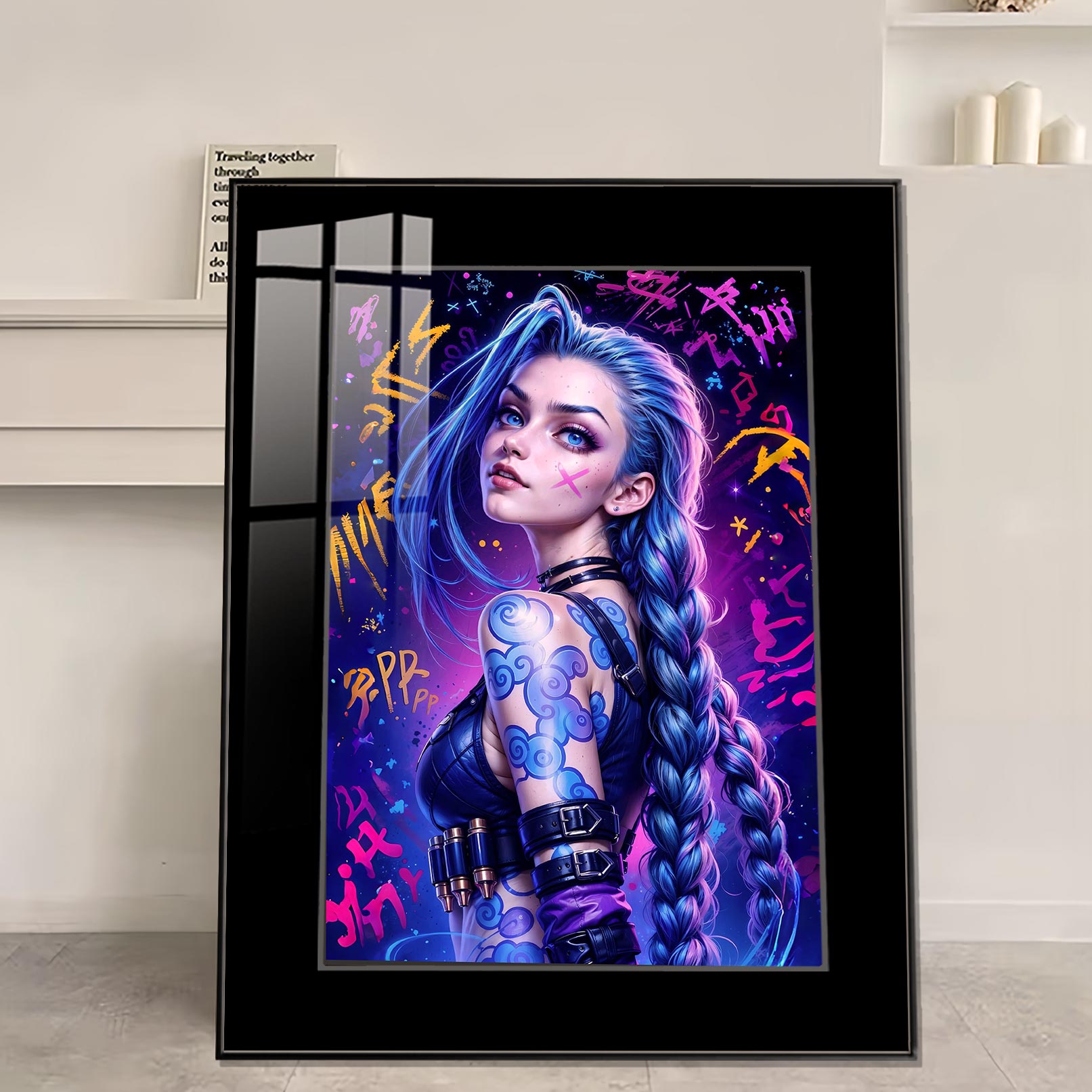 【週邊】橘子工作室－塗鴉風暴 回眸金克絲 裝飾畫