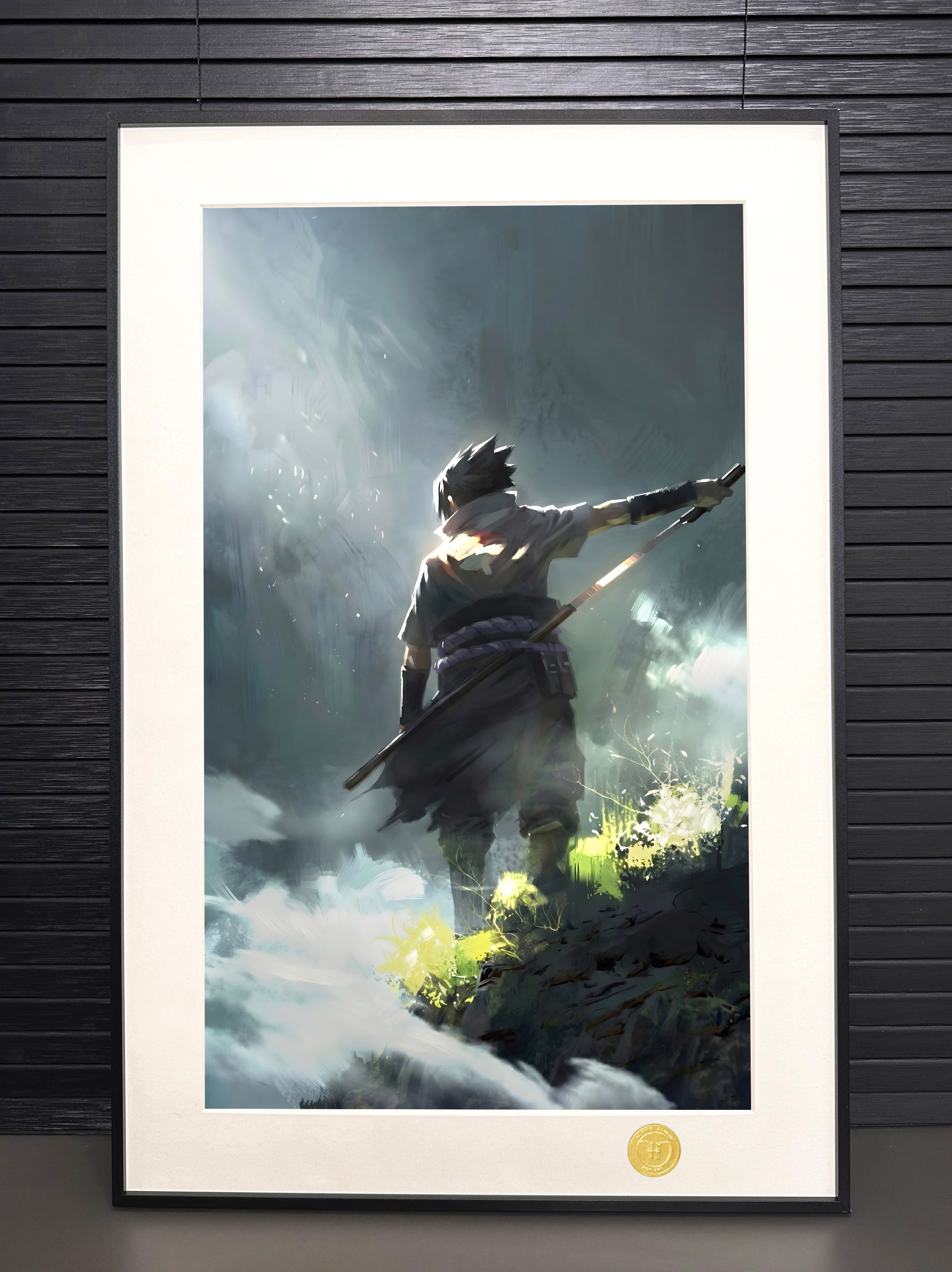 【週邊】H2工作室－火影忍者 背影佐助 裝飾畫