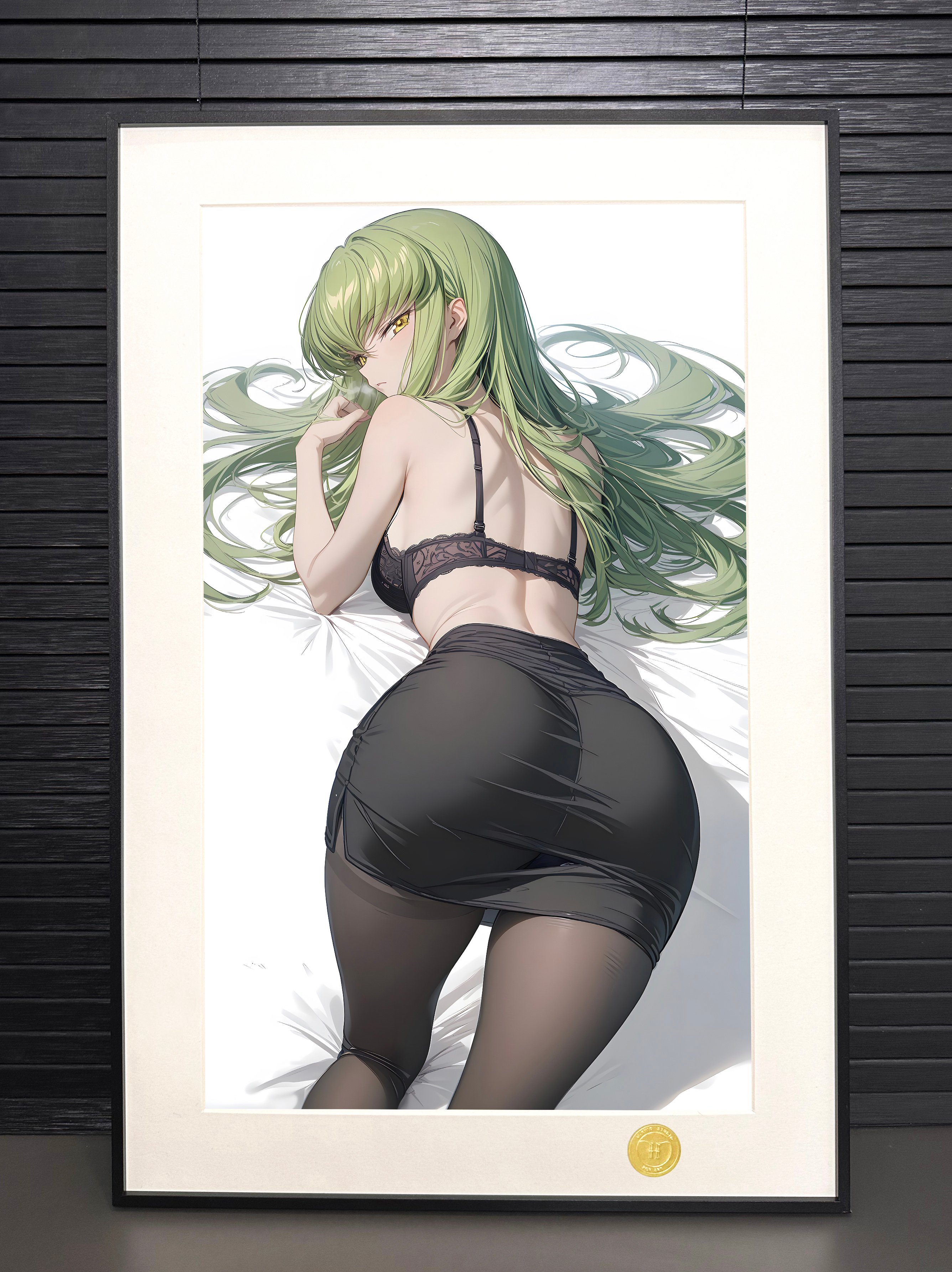 【週邊】H2工作室－反叛的魯路修 女友CC 魔女裝飾畫