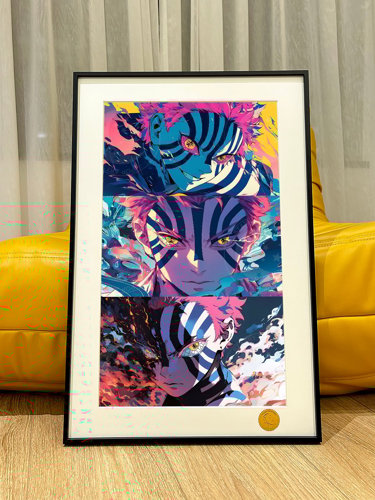 【週邊】星空工作室-猗窩座 鬼滅之刃 無限城篇 狛治炎柱 動漫二次元裝飾畫