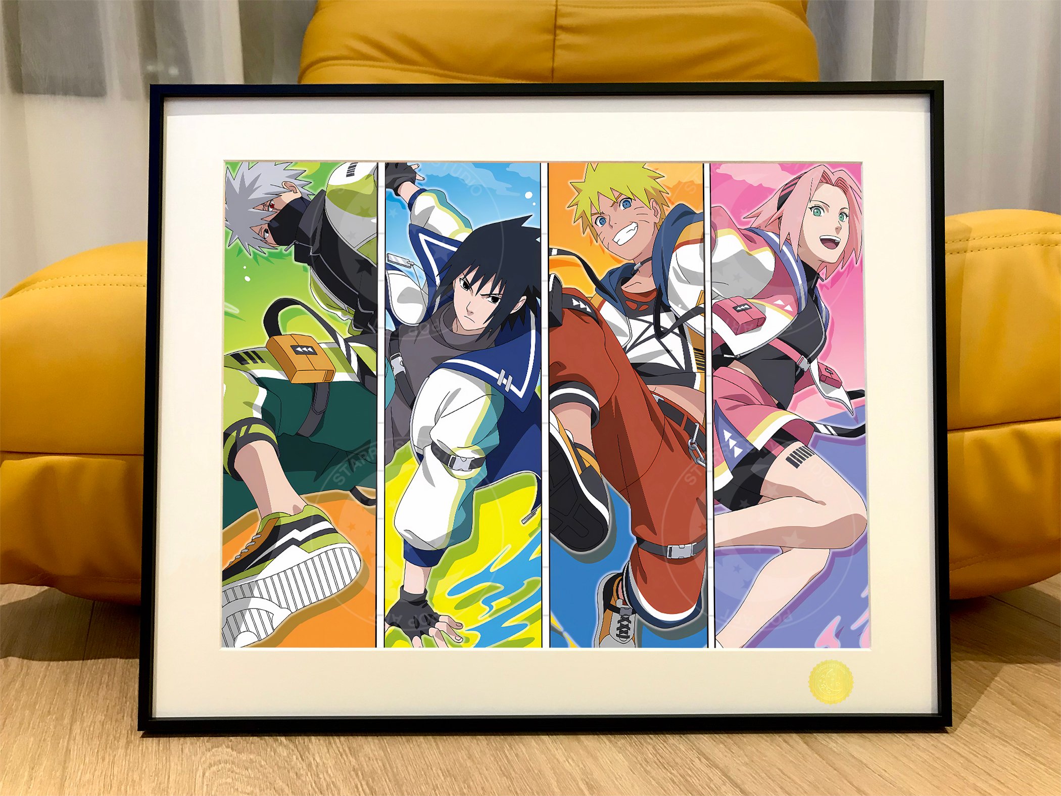 【週邊】星空工作室－火影忍者 潮流七班 裝飾畫