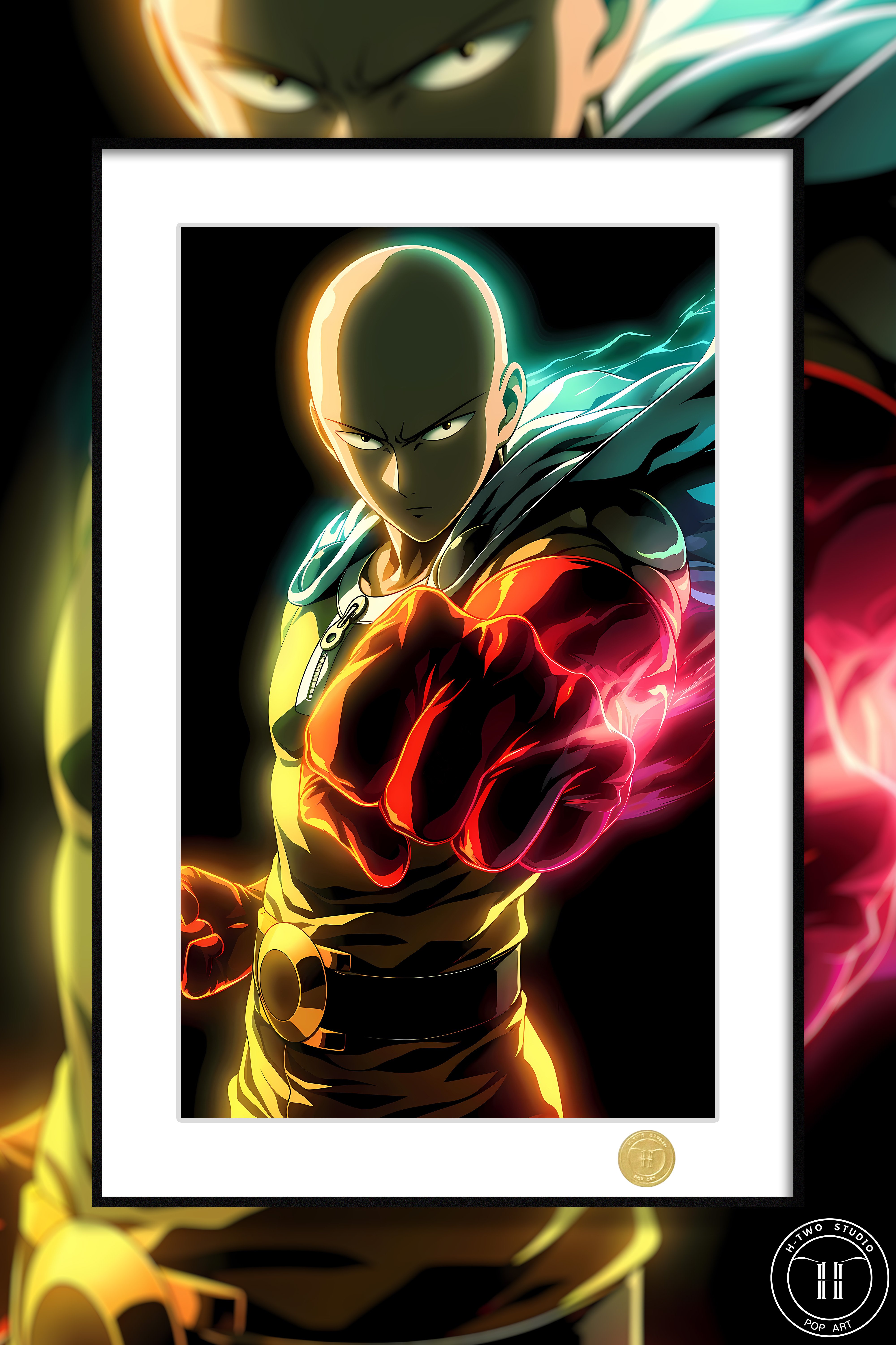 【週邊】H2工作室-埼玉老師 一拳超人光頭大魔王裝飾畫