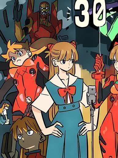 【週邊】巴洛克－新世紀福音戰士 百變明日香 裝飾畫 & 冰箱貼