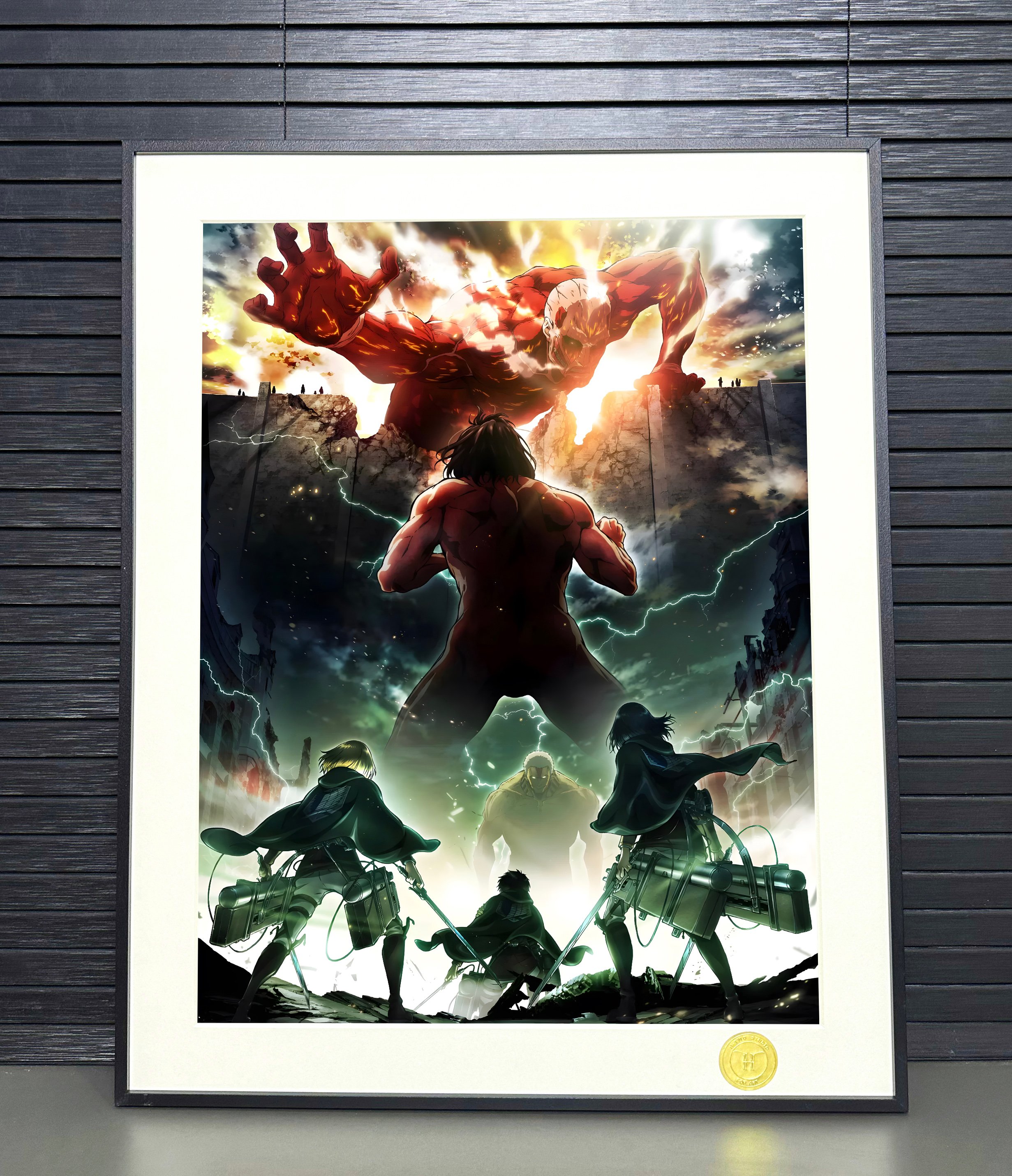 【週邊】H2工作室－進擊的巨人 三人組 裝飾畫