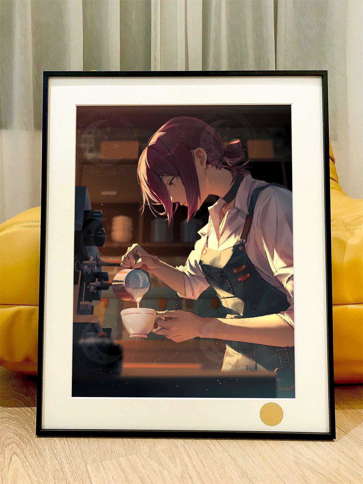 【週邊】星空工作室－鏈鋸人 咖啡師蕾塞 裝飾畫