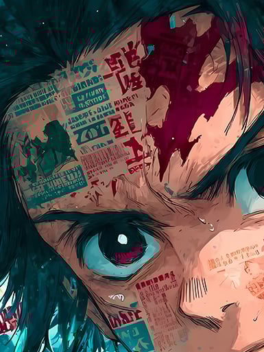 【週邊】巴洛克－鬼滅之刃 報紙炭治郎 裝飾畫 & 冰箱貼