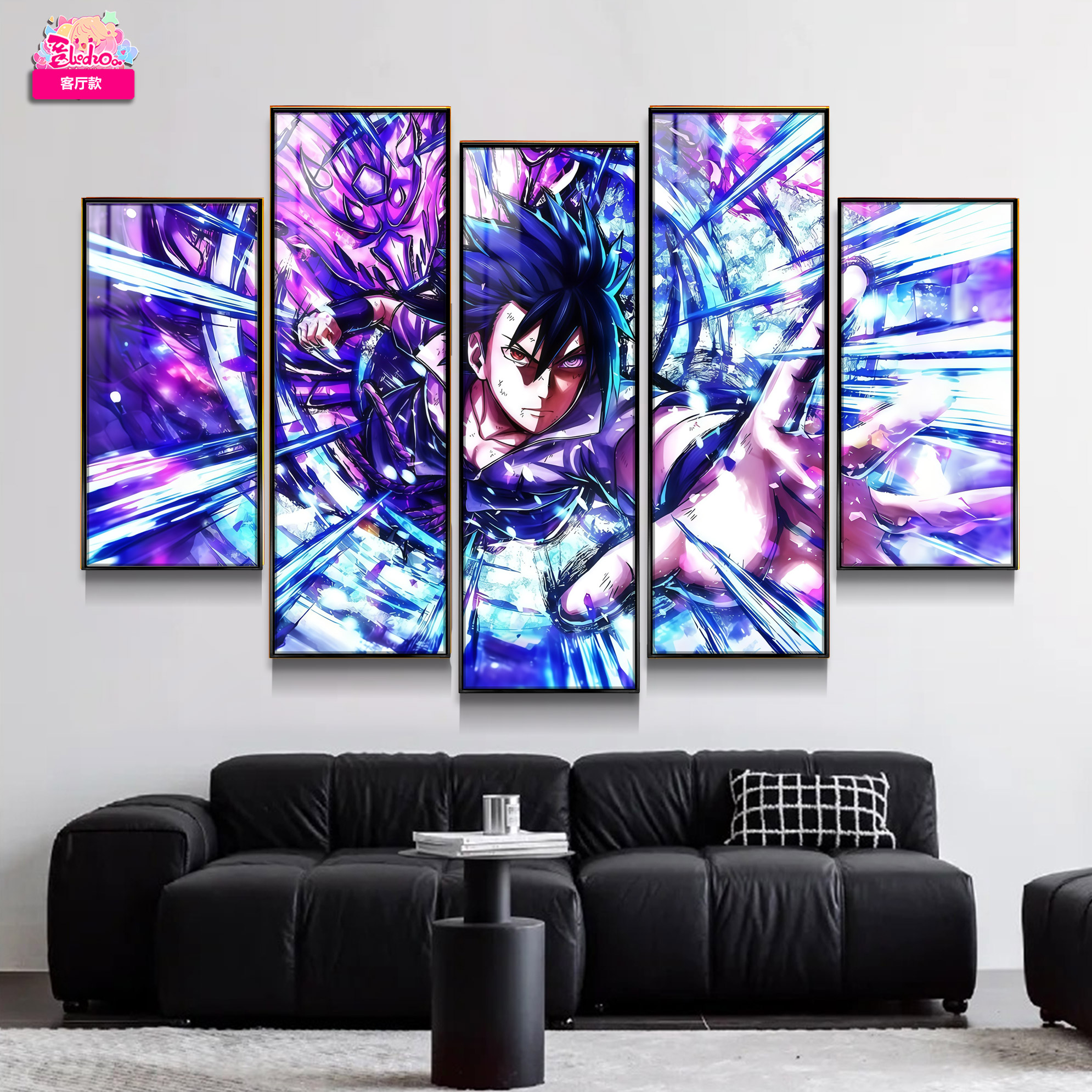 【週邊】阿喵畫社－火影忍者 六道佐助 五幅套組