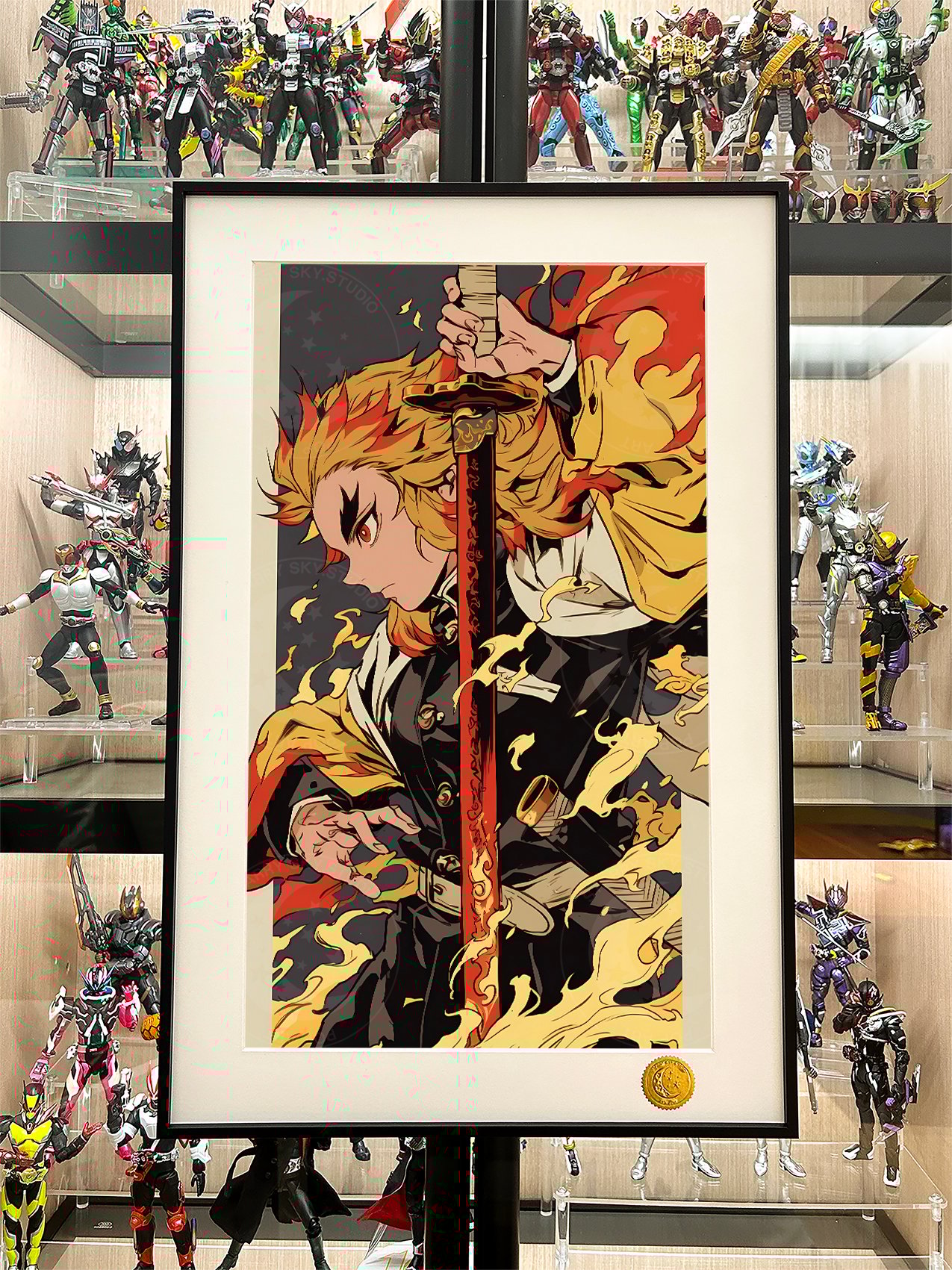 【週邊】星空工作室-國風炎柱 鬼滅之刃無限城篇煉獄杏壽郎九柱猗窩座裝飾畫