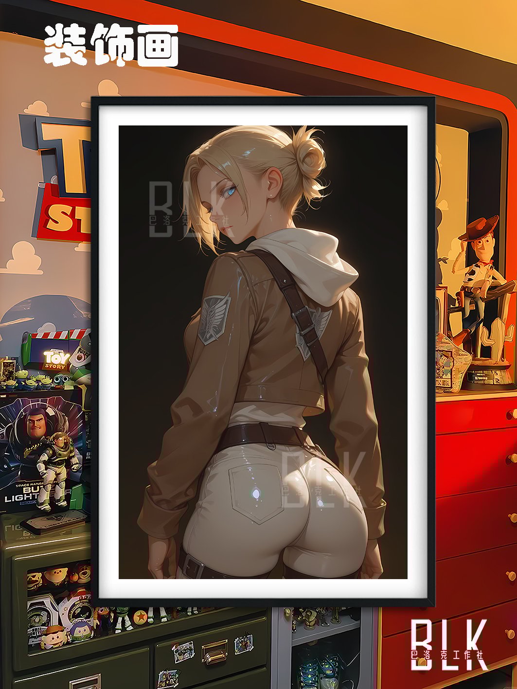 【週邊】巴洛克－進擊的巨人 阿尼 裝飾畫&冰箱貼