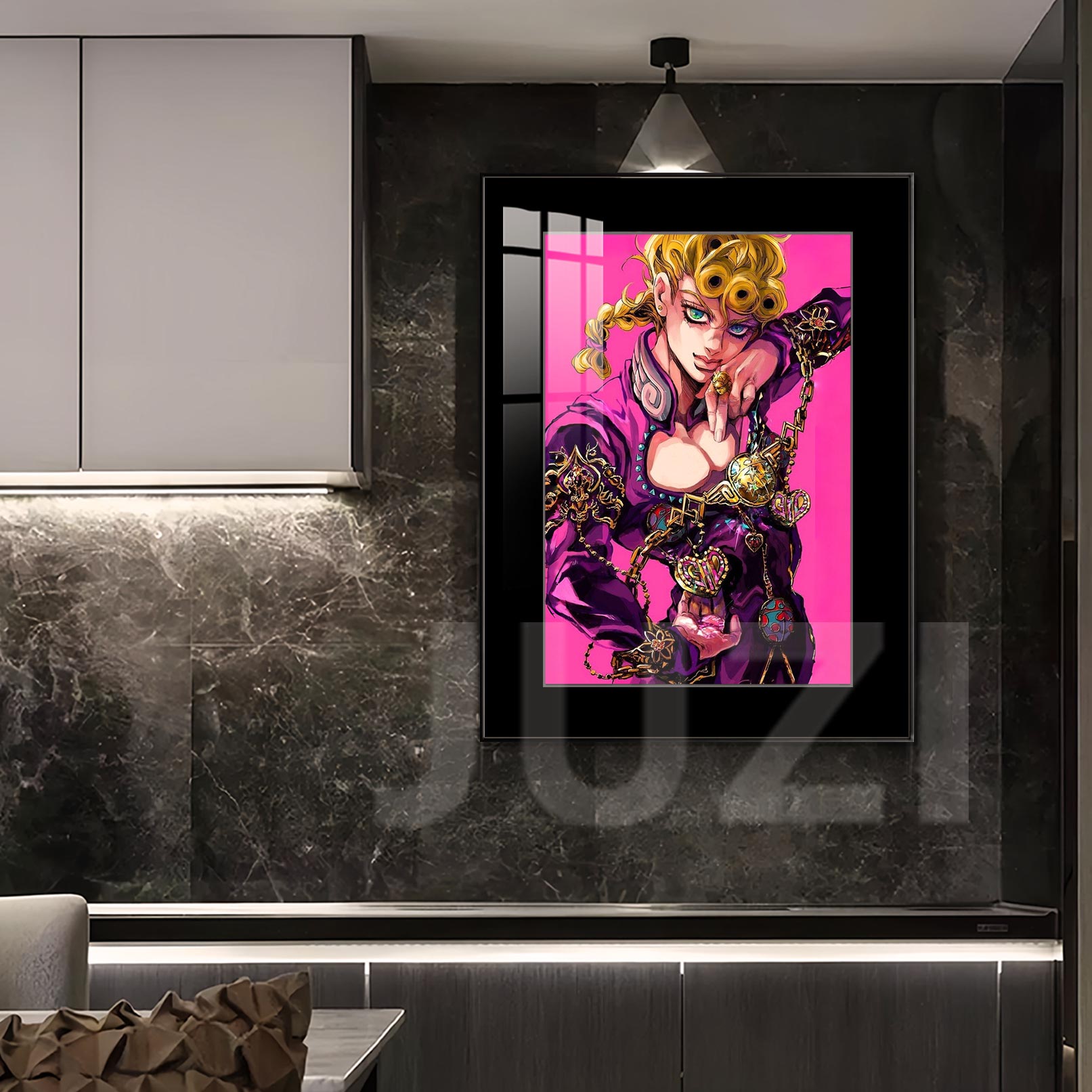 【週邊】橘子工作室－JOJO的奇妙冒險 緋底金輝 喬魯諾 裝飾畫