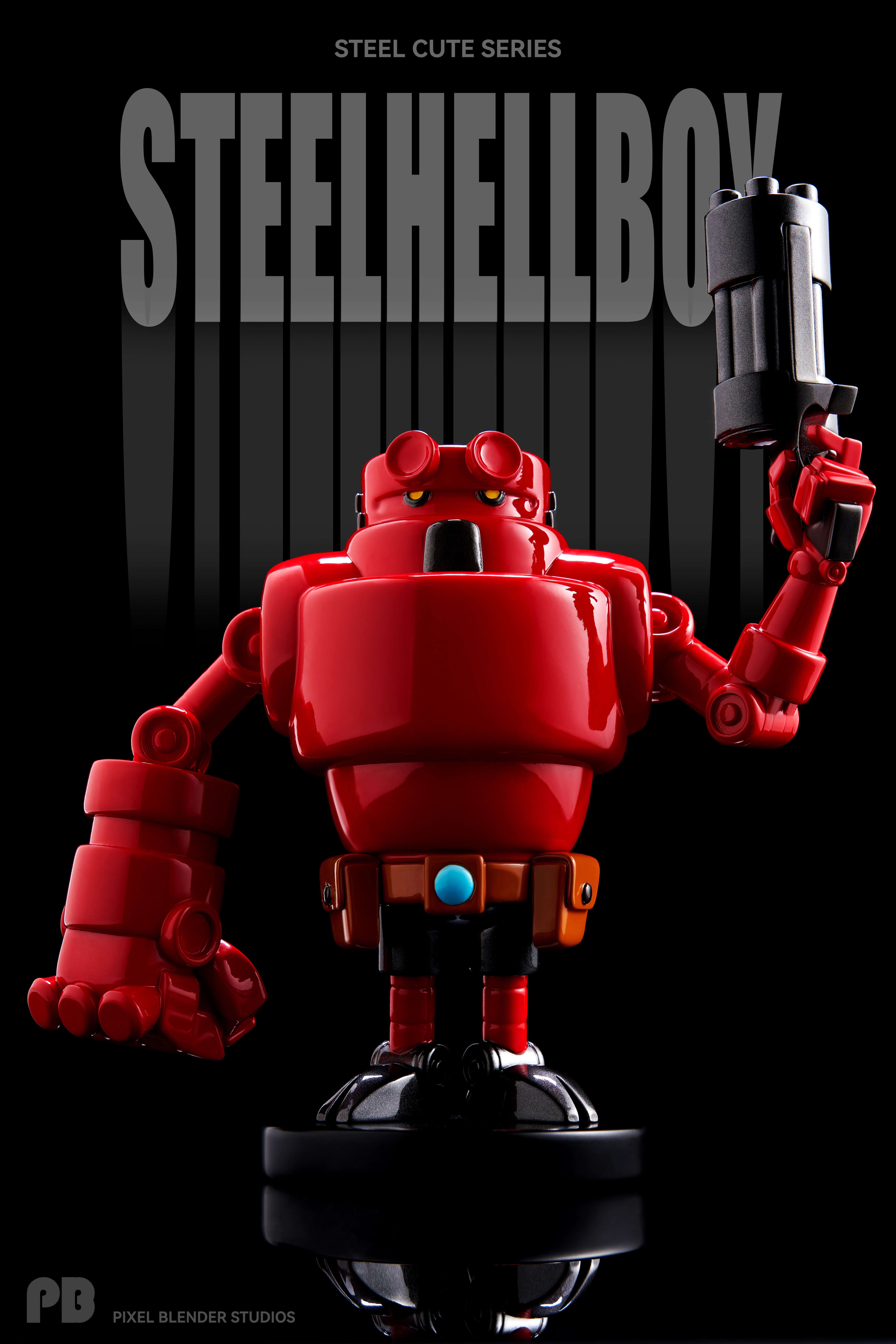 【可愛小物】Pixel blender studios-鋼鐵萌新系列 第一彈 Steelhellboy