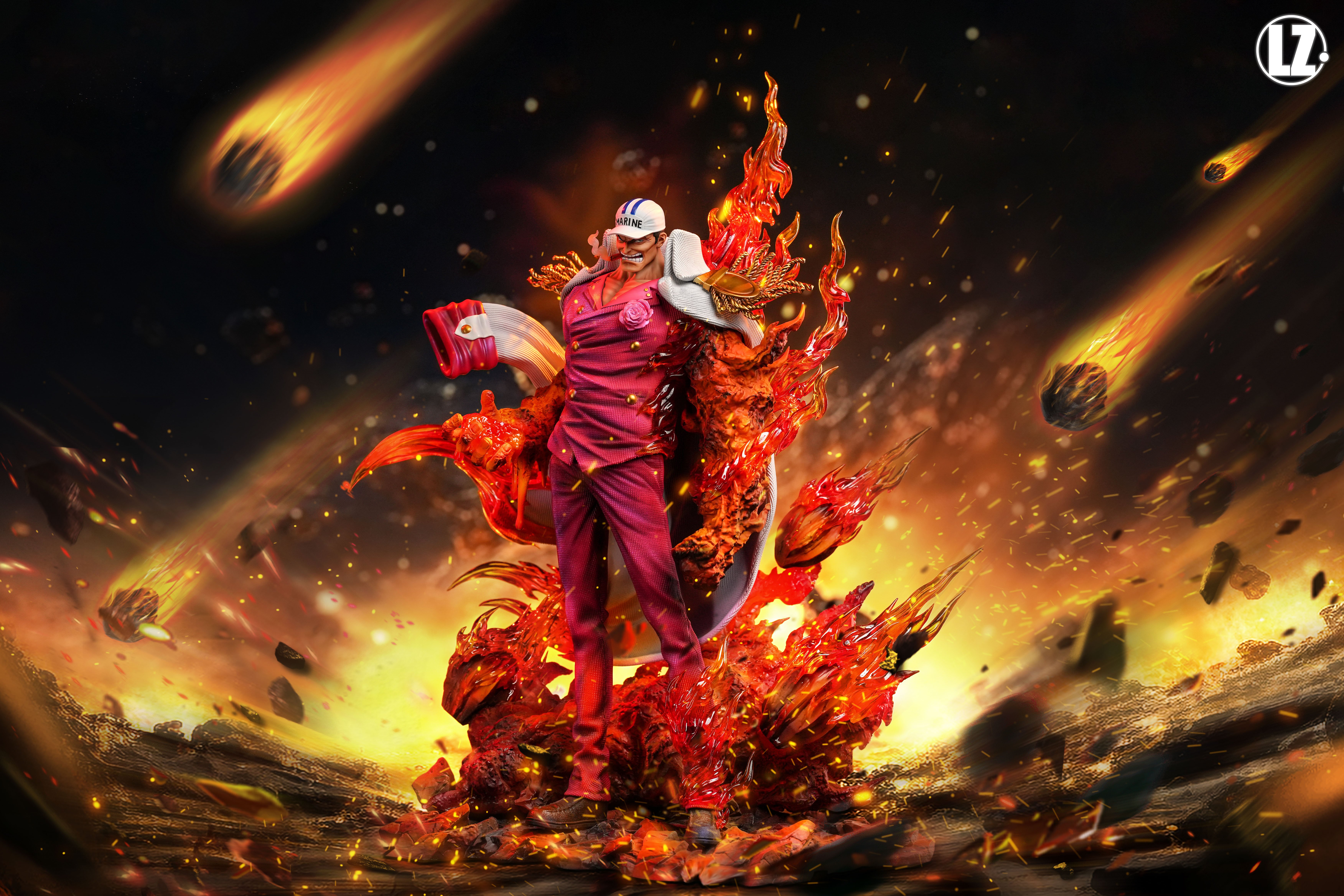 【海賊王】Lz Studio-海賊共鳴系列 三大將 赤犬 流星火山