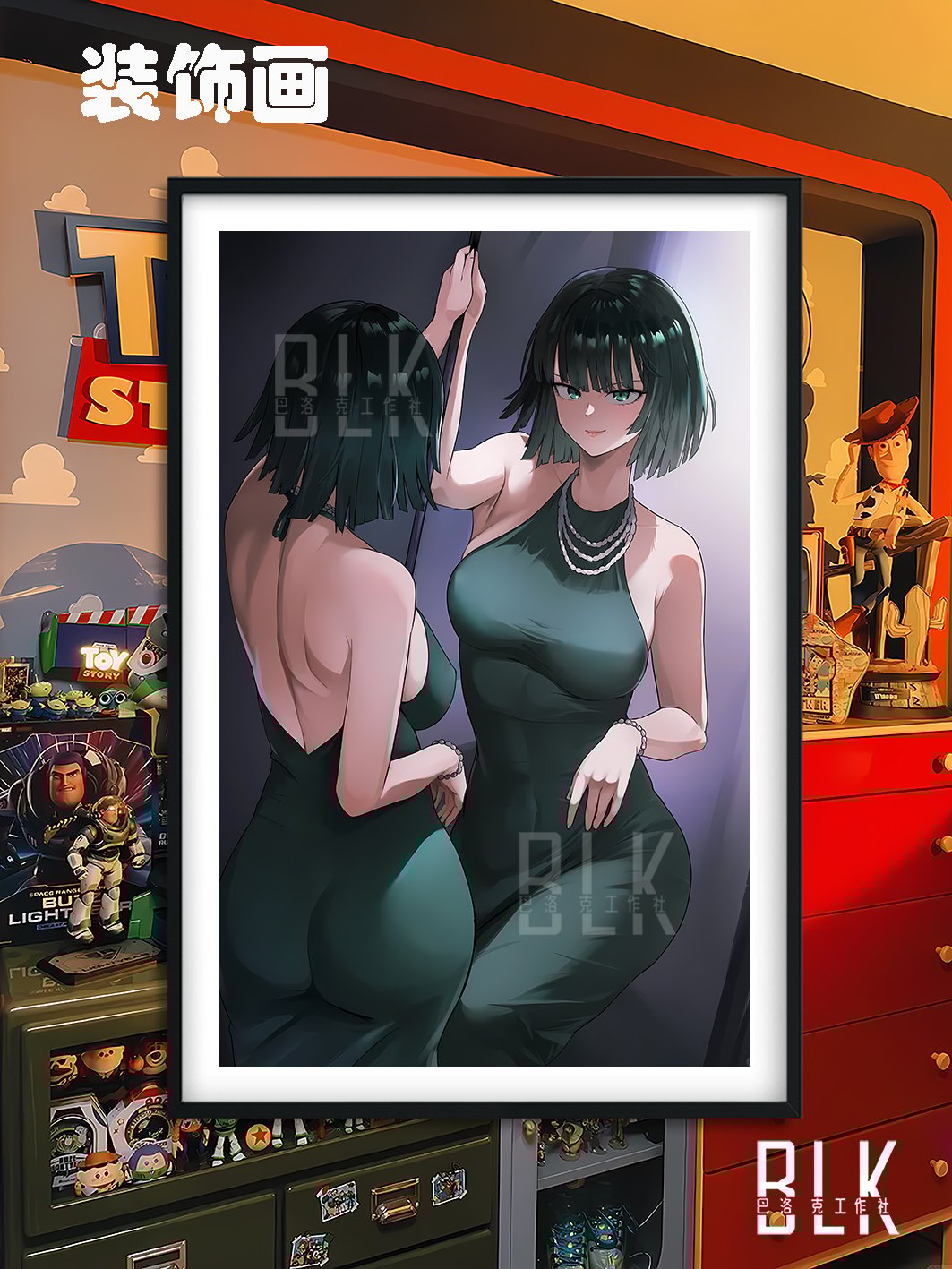 【週邊】巴洛克－一拳超人 禮服吹雪 裝飾畫&冰箱貼