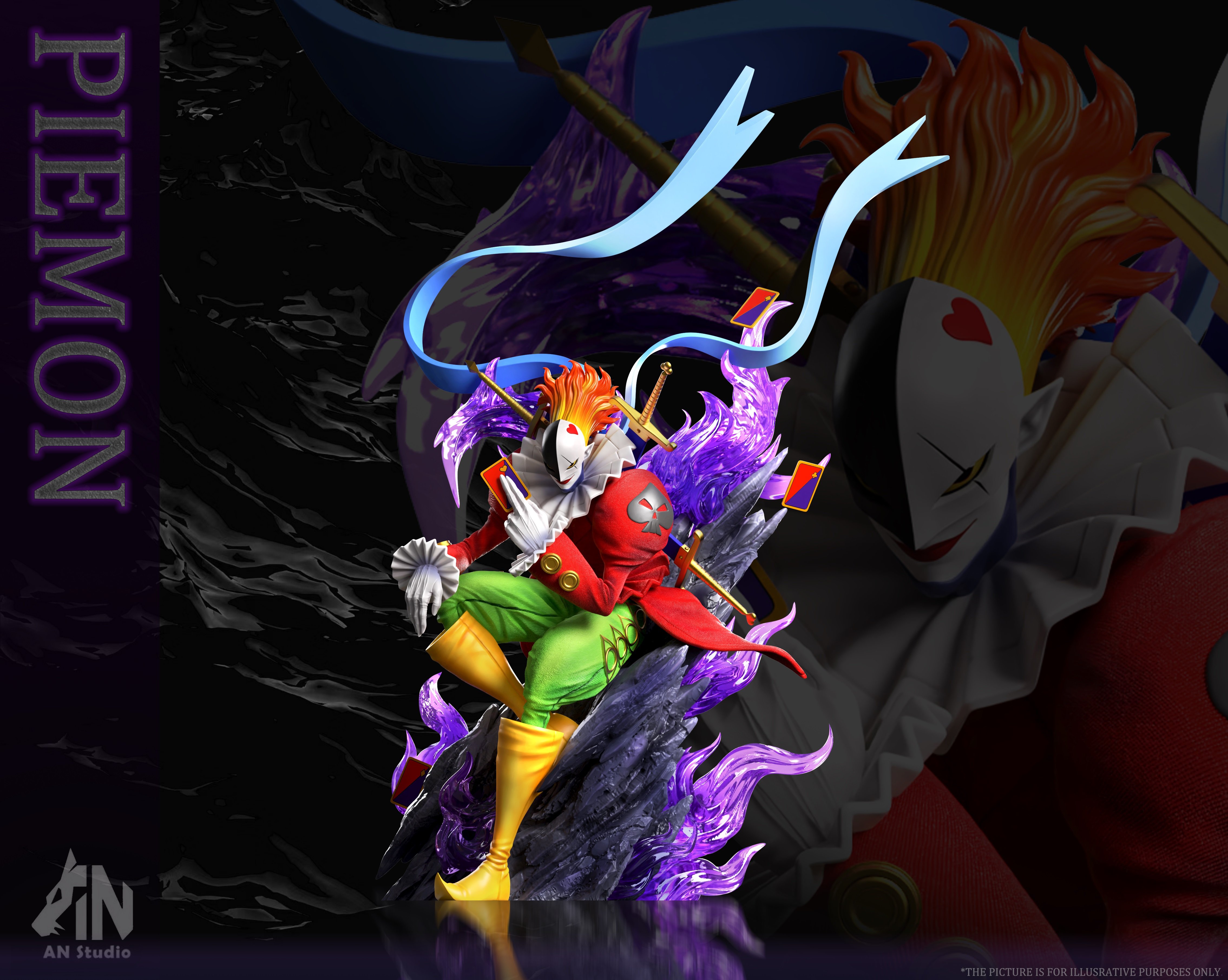 【數碼寶貝】AN工作室-黑暗四天王 小丑皇