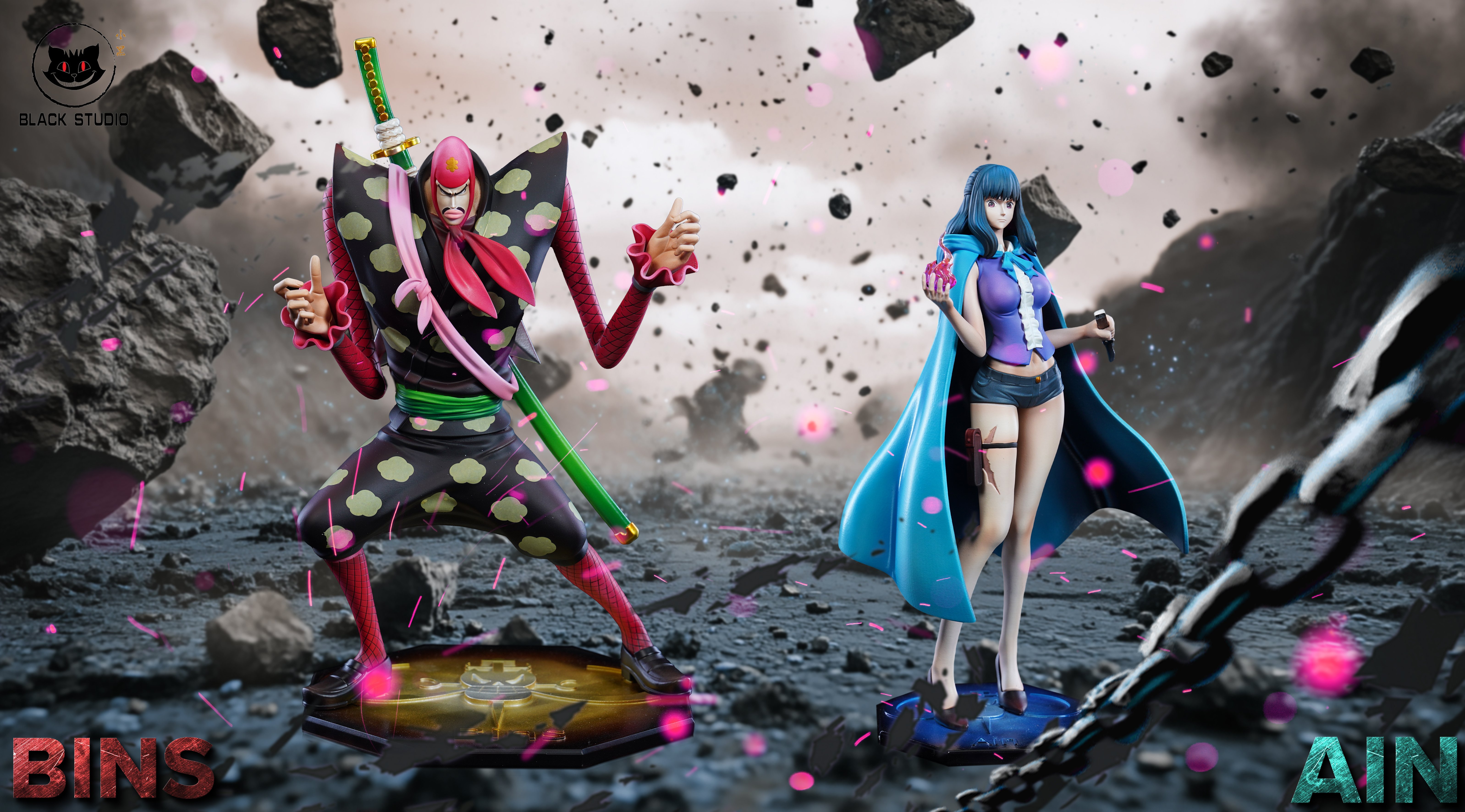 【海賊王】Black studio 小黑工作室-私定pop劇場版系列 NEO海軍 賓茲 艾恩