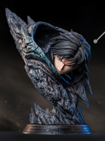 【進擊的巨人】Hertz Studio-進擊的巨人 兵長頭雕座