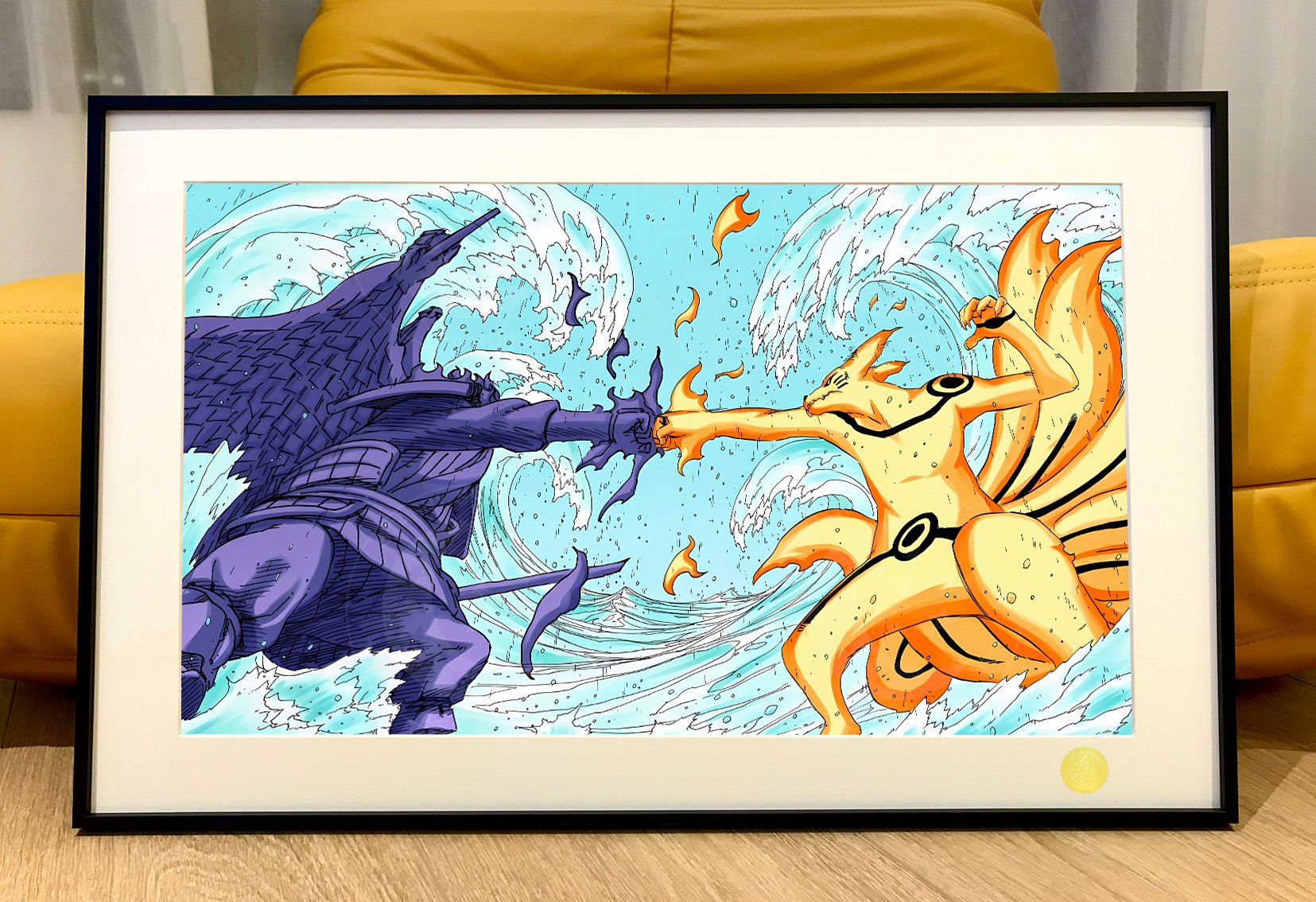 【週邊】星空工作室－火影忍者 九尾vs須佐 裝飾畫