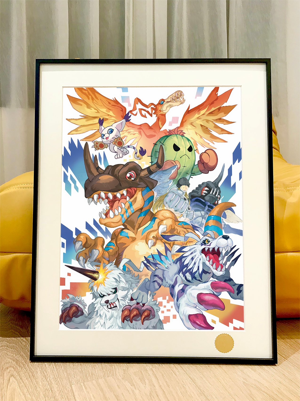 【週邊】星空工作室－數碼寶貝 成熟期 裝飾畫