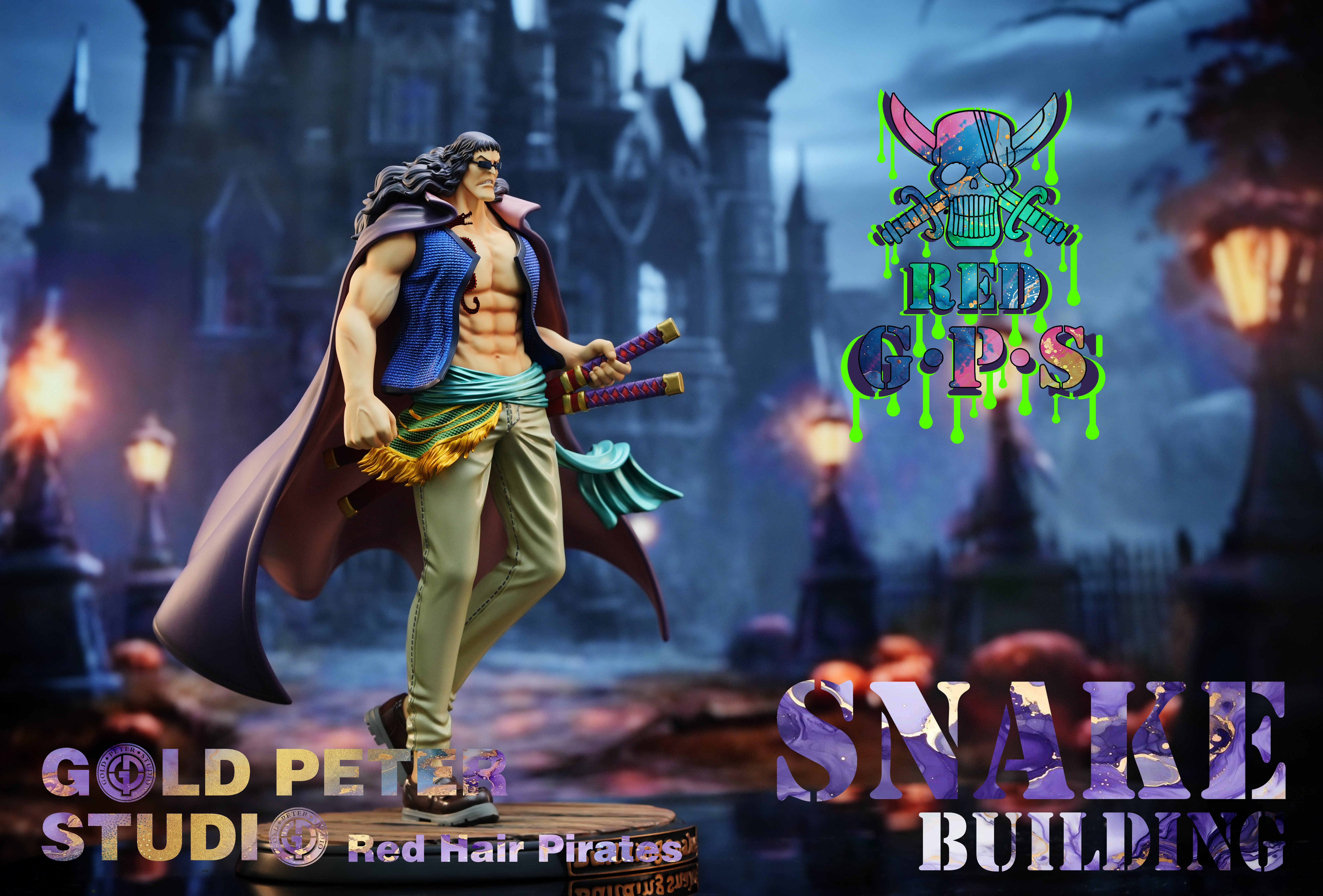 【海賊王】GP Studio GOLD PETER STUDIO-四皇團 紅髮海賊團 第五款 本迪克·斯內克