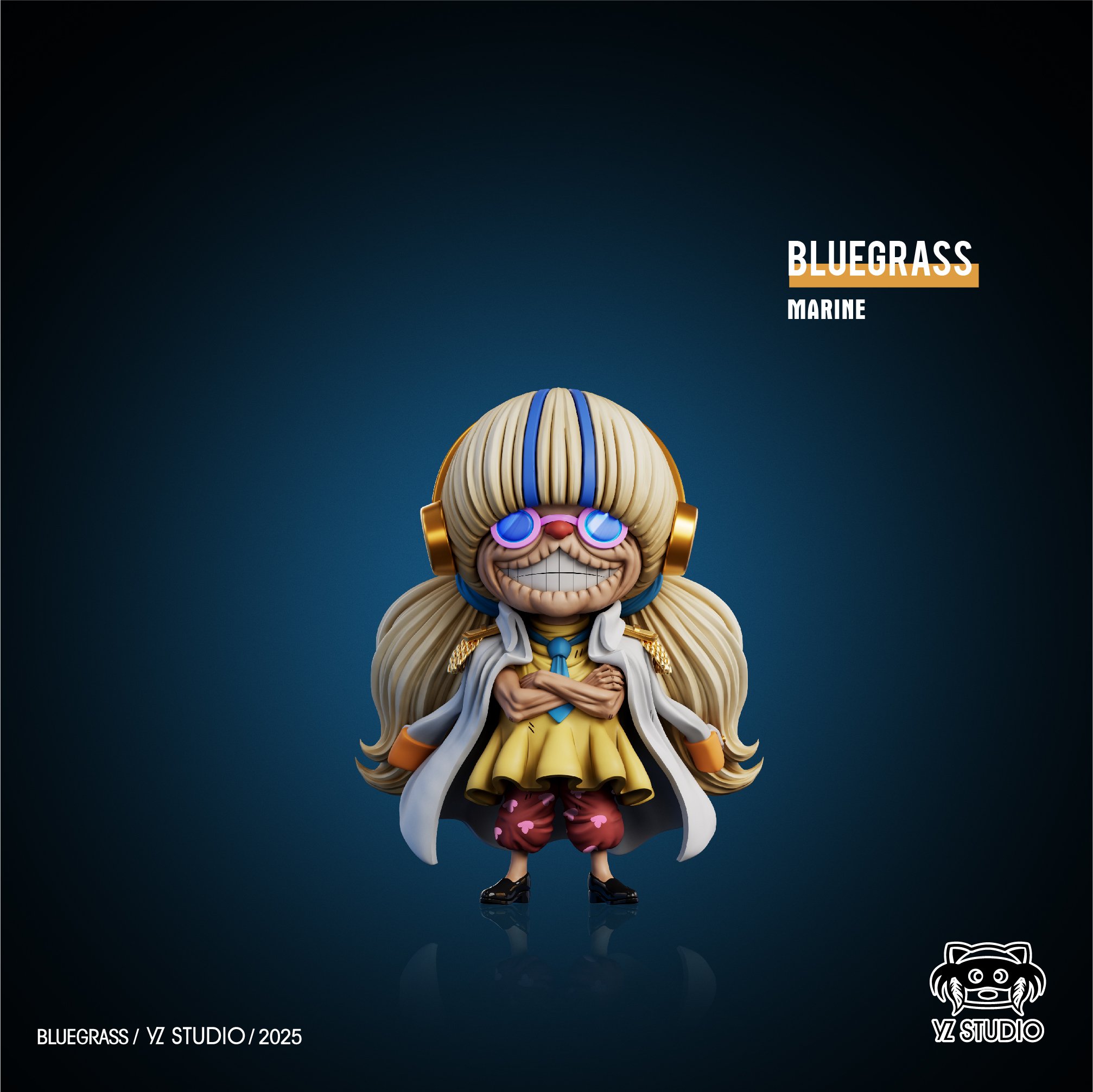 【海賊王】YZ工作室-海軍系列 第40彈 未來島 第11彈 本部中將 布魯古拉思
