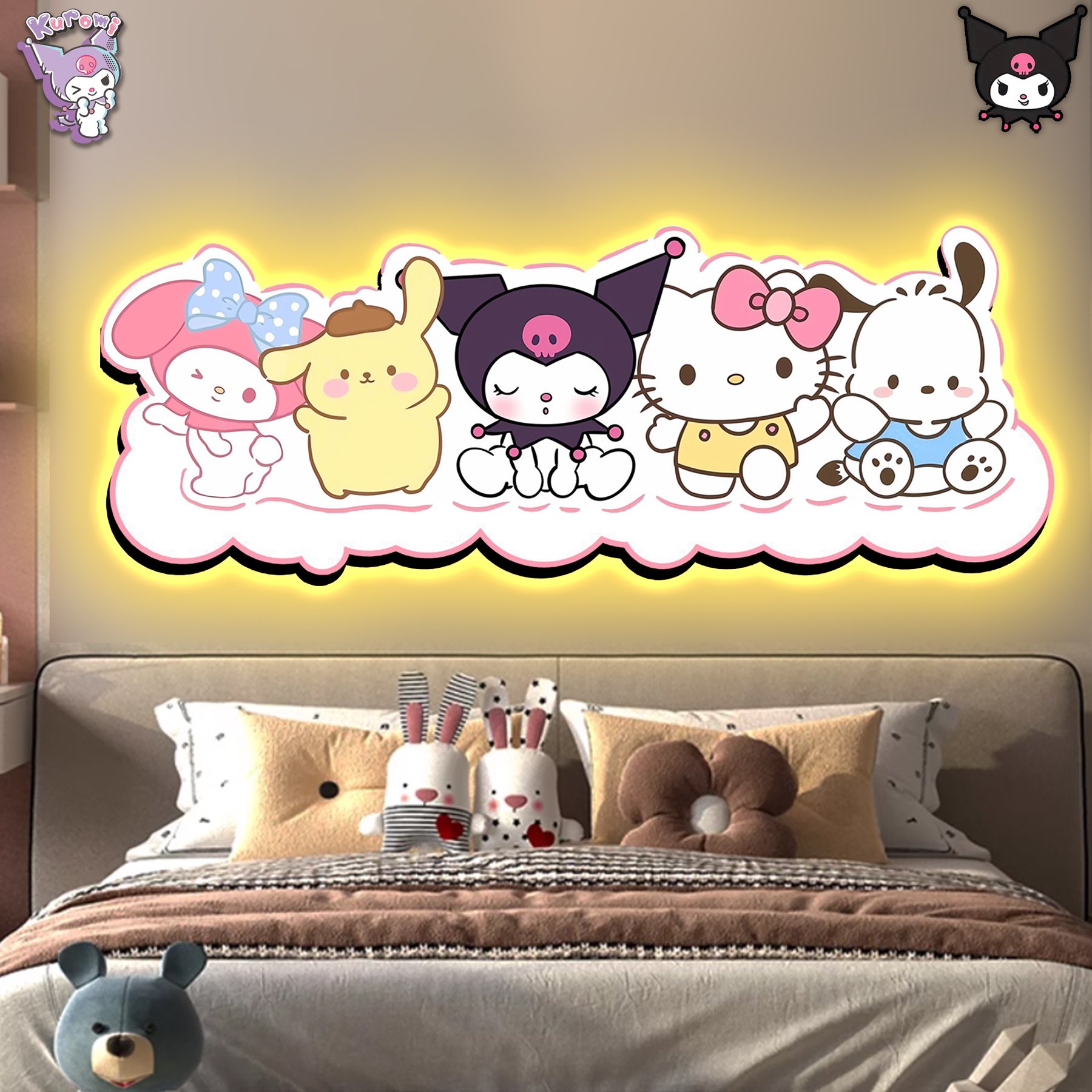 【週邊】阿喵畫社-三麗鷗燈帶畫