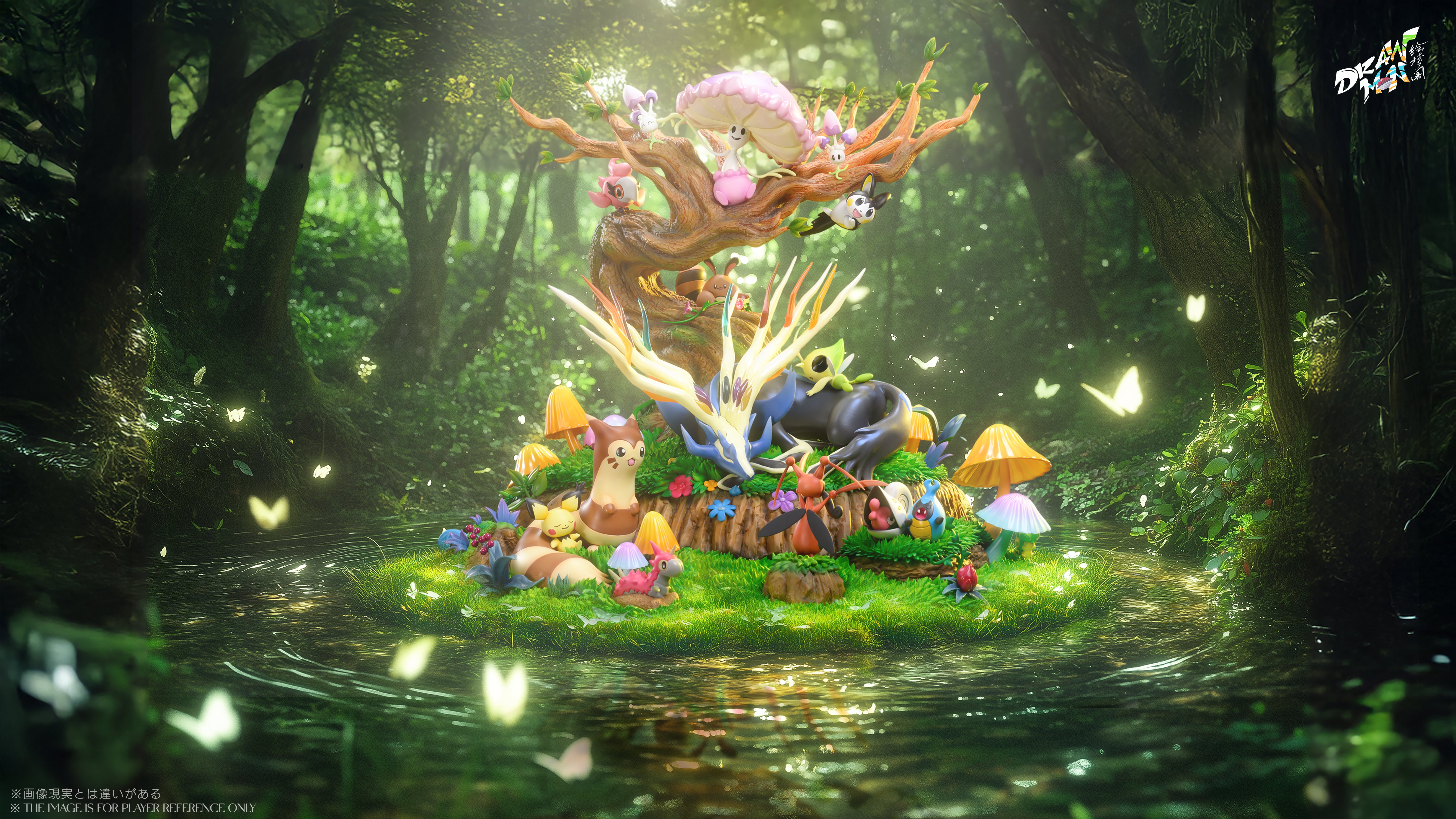 【寶可夢】Drawmon繪夢閣-森林組 沉睡的哲爾尼亞斯