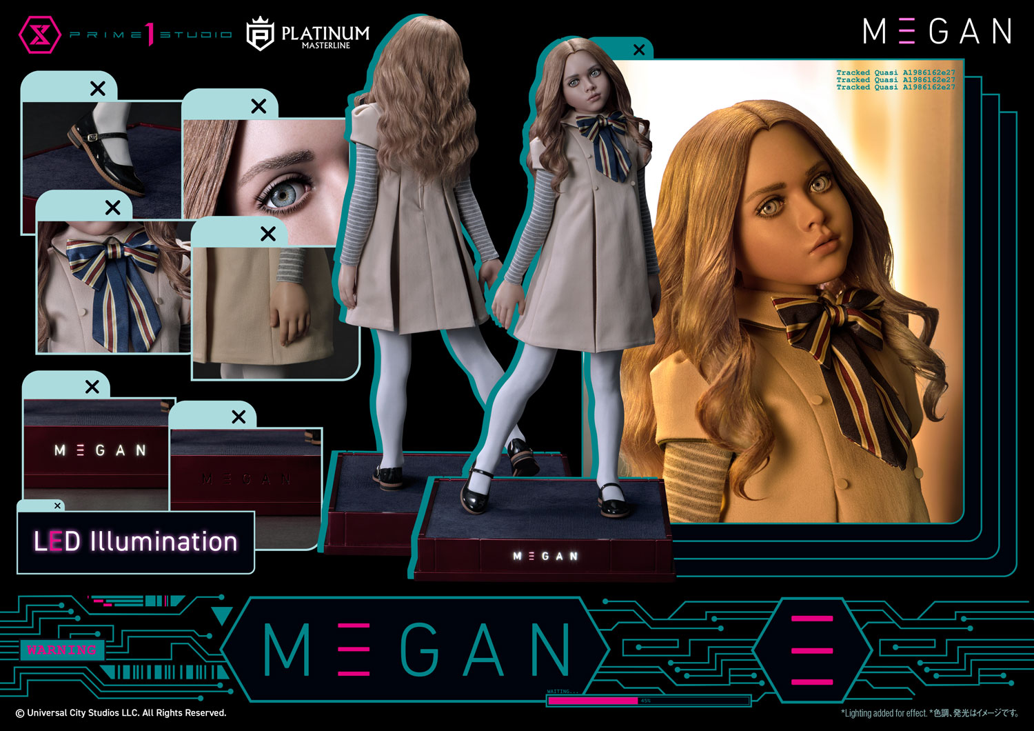 【正版授權】Prime 1 Studio-梅根白金大師系列M3GAN（電影）M3GAN