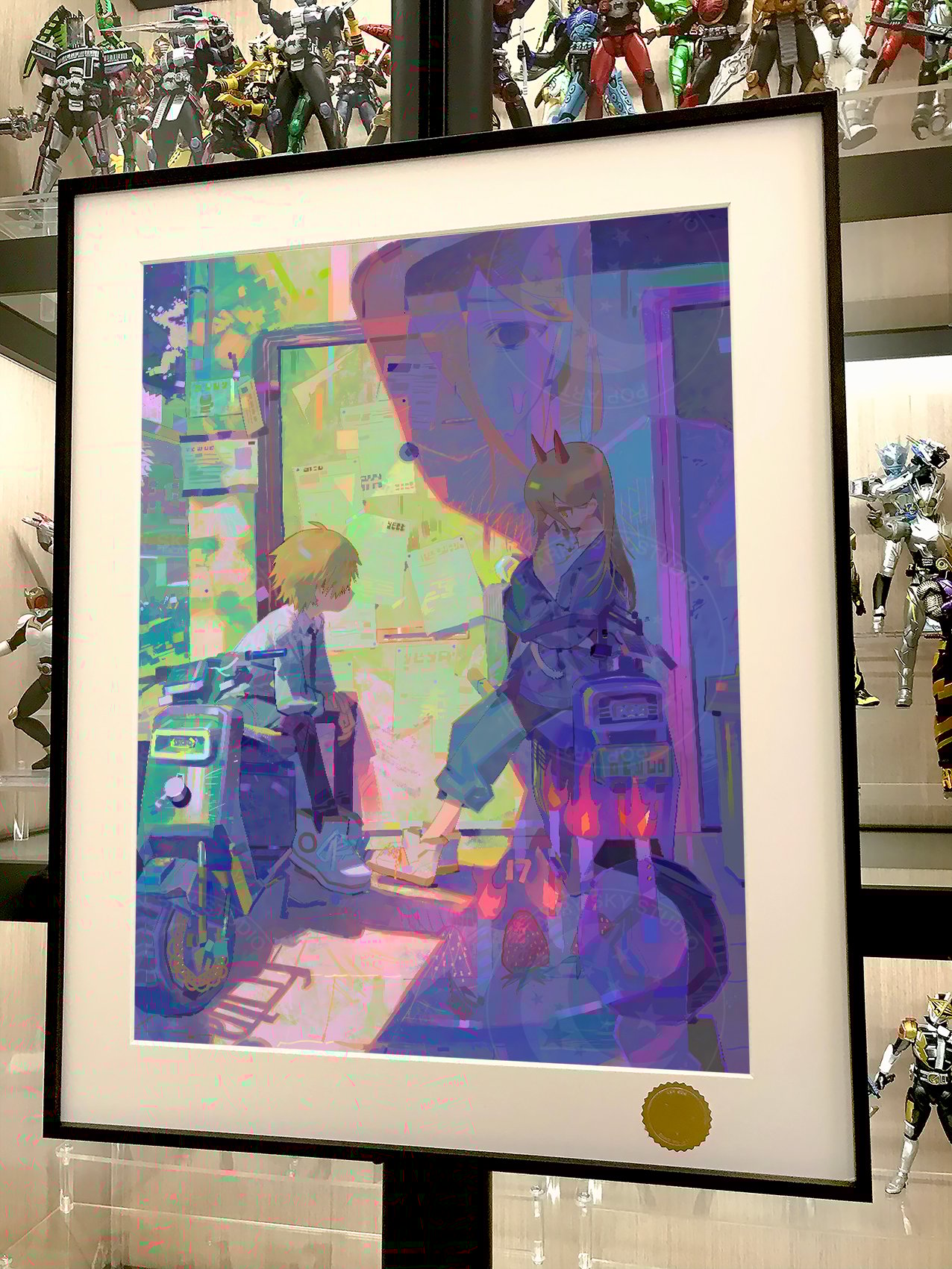 【週邊】星空工作室－鏈鋸人 小電次小帕瓦 裝飾畫