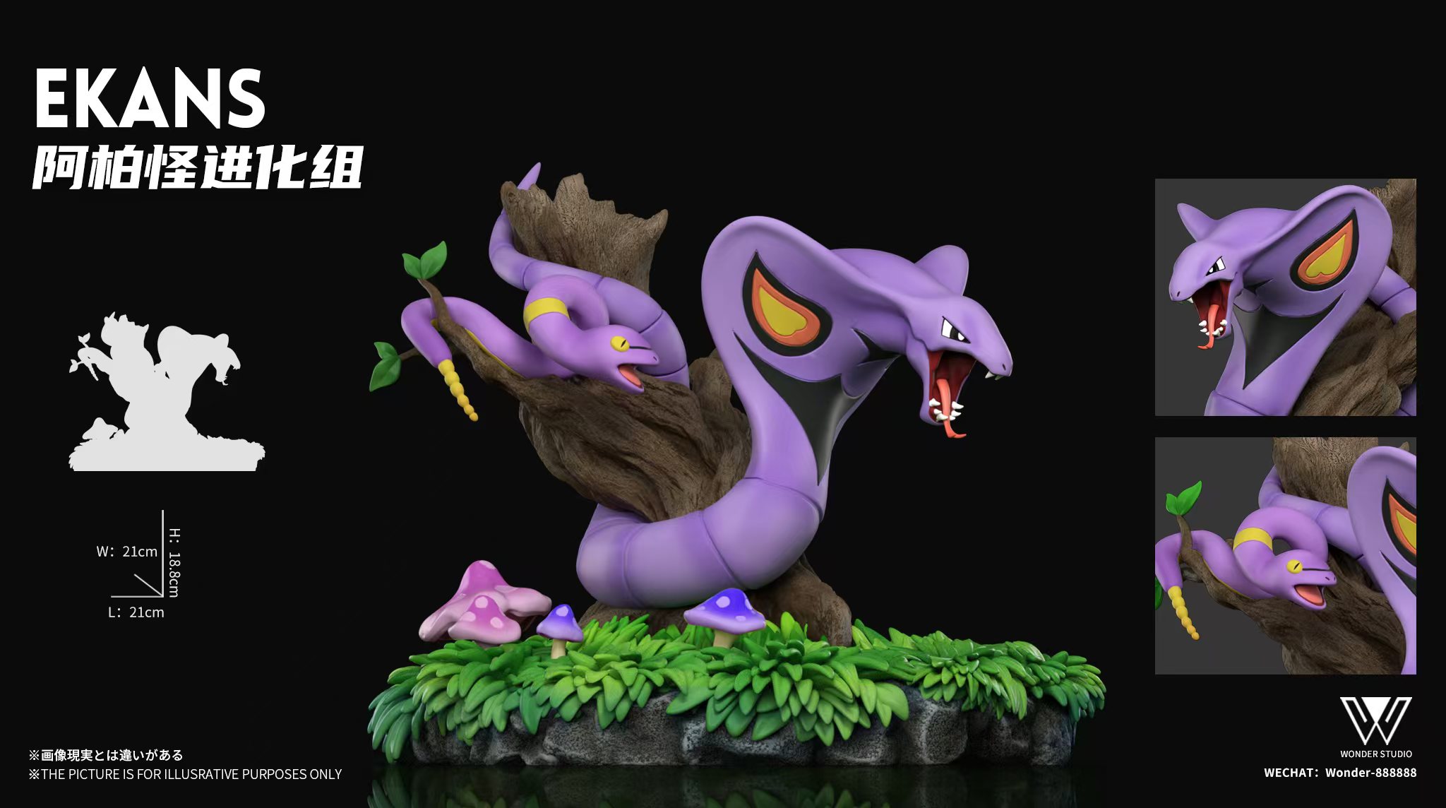 【寶可夢】玩得Wonder studio-阿柏怪進化組 君主蛇進化組