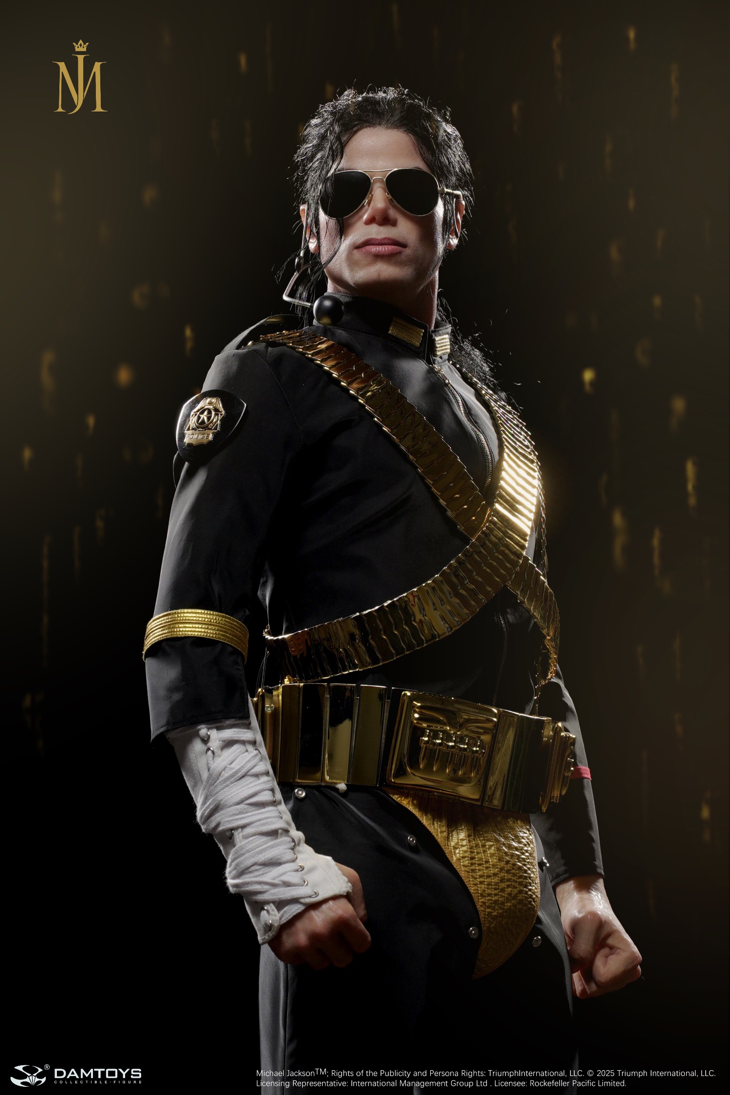 【正版授權】DAMTOYS-麥可傑克森 危險之旅演唱會版 黑色服裝