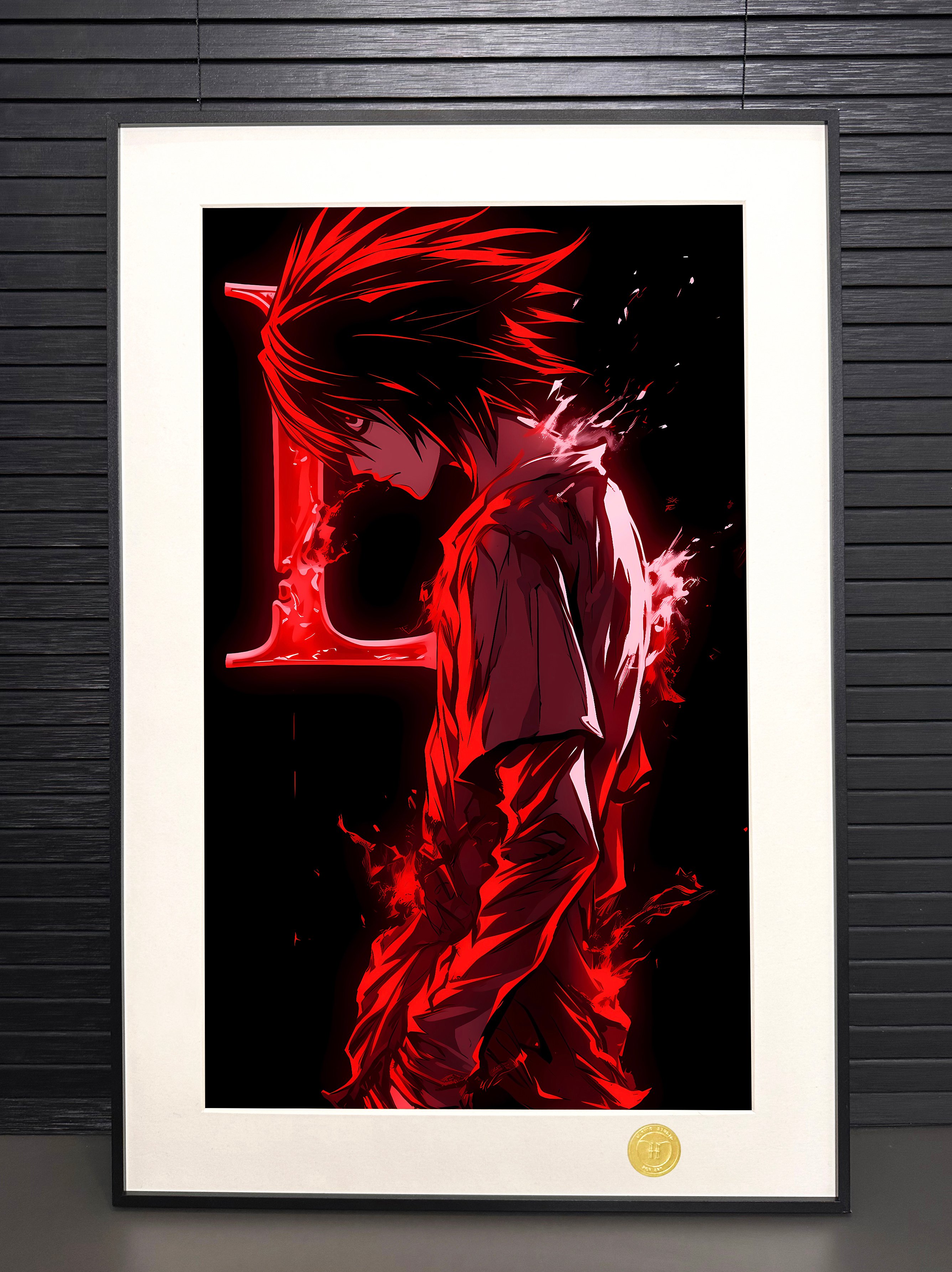 【週邊】H2工作室-L 死亡筆記death note裝飾畫