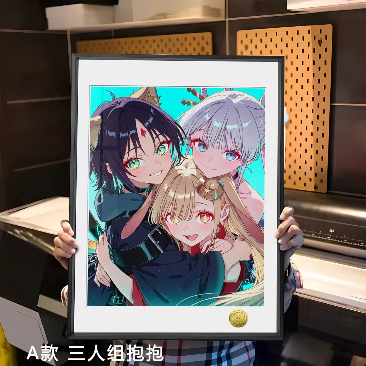 【週邊】皇呱工作室－超時空輝耀姬 音樂少女 CP 抱抱 裝飾畫