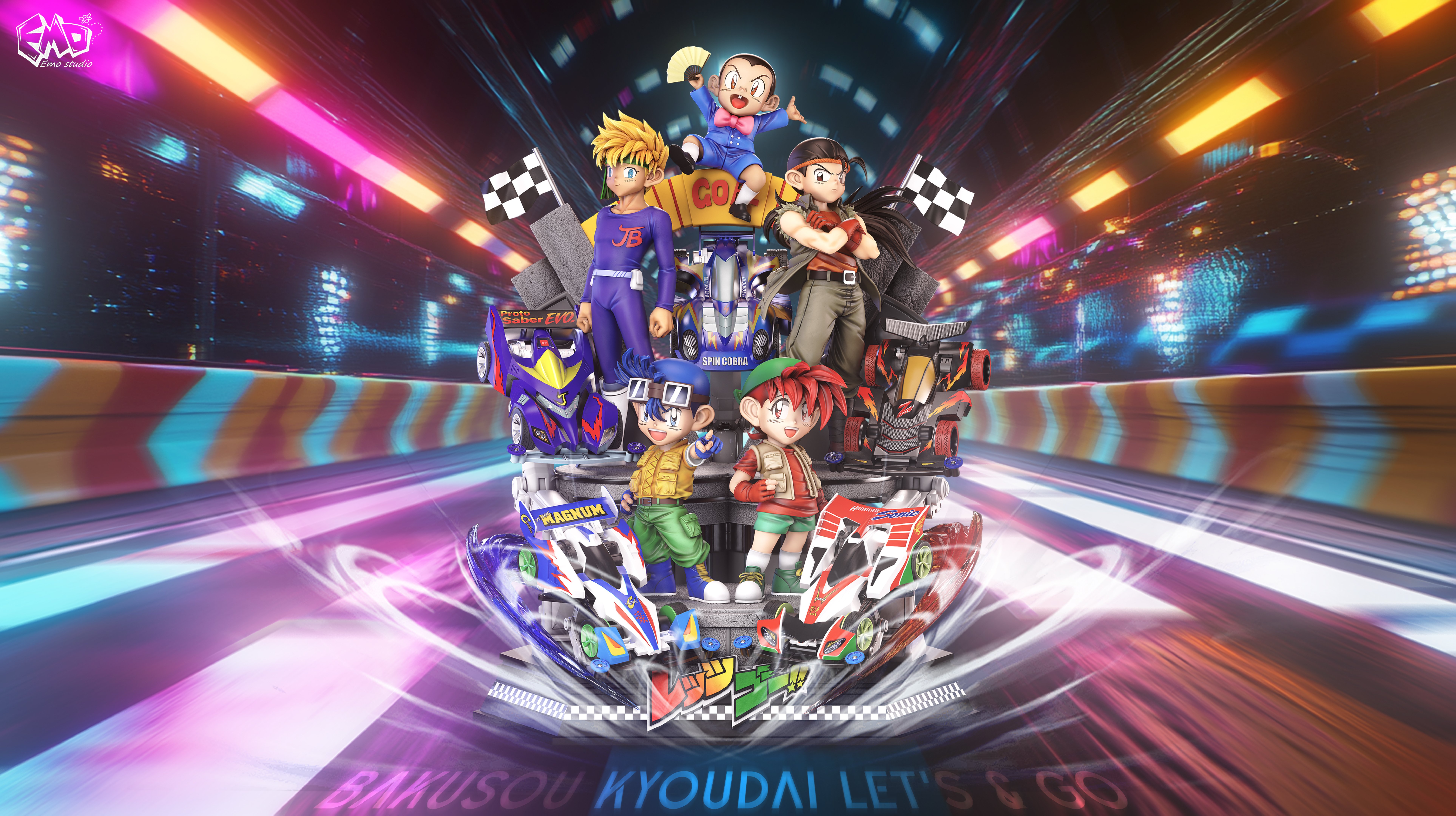 【爆走兄弟】Emo-童年殺畢業雕像系列 第二彈 開始冠軍的旅程