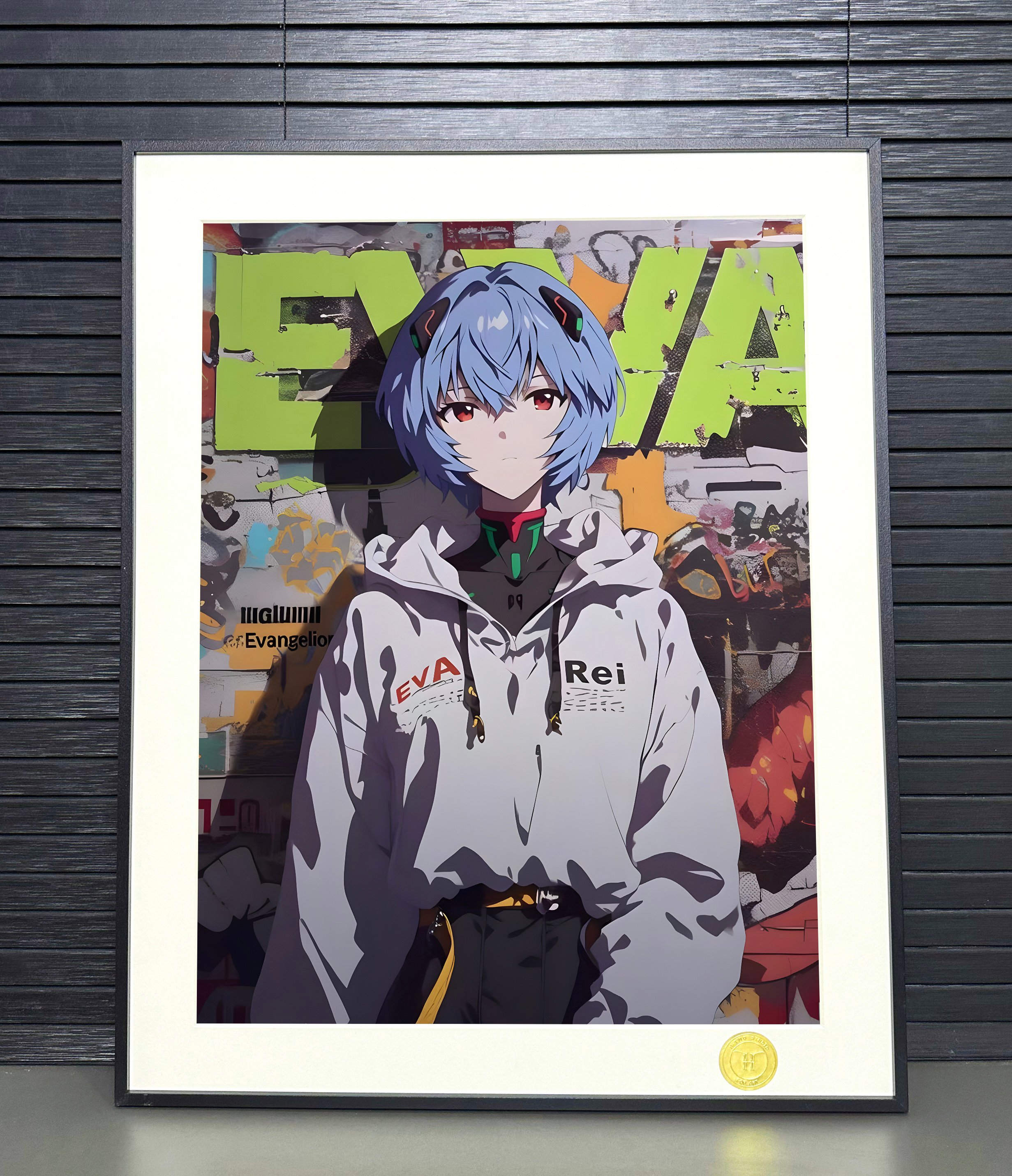 【週邊】H2工作室－新世紀福音戰士 塗鴉綾波麗 裝飾畫