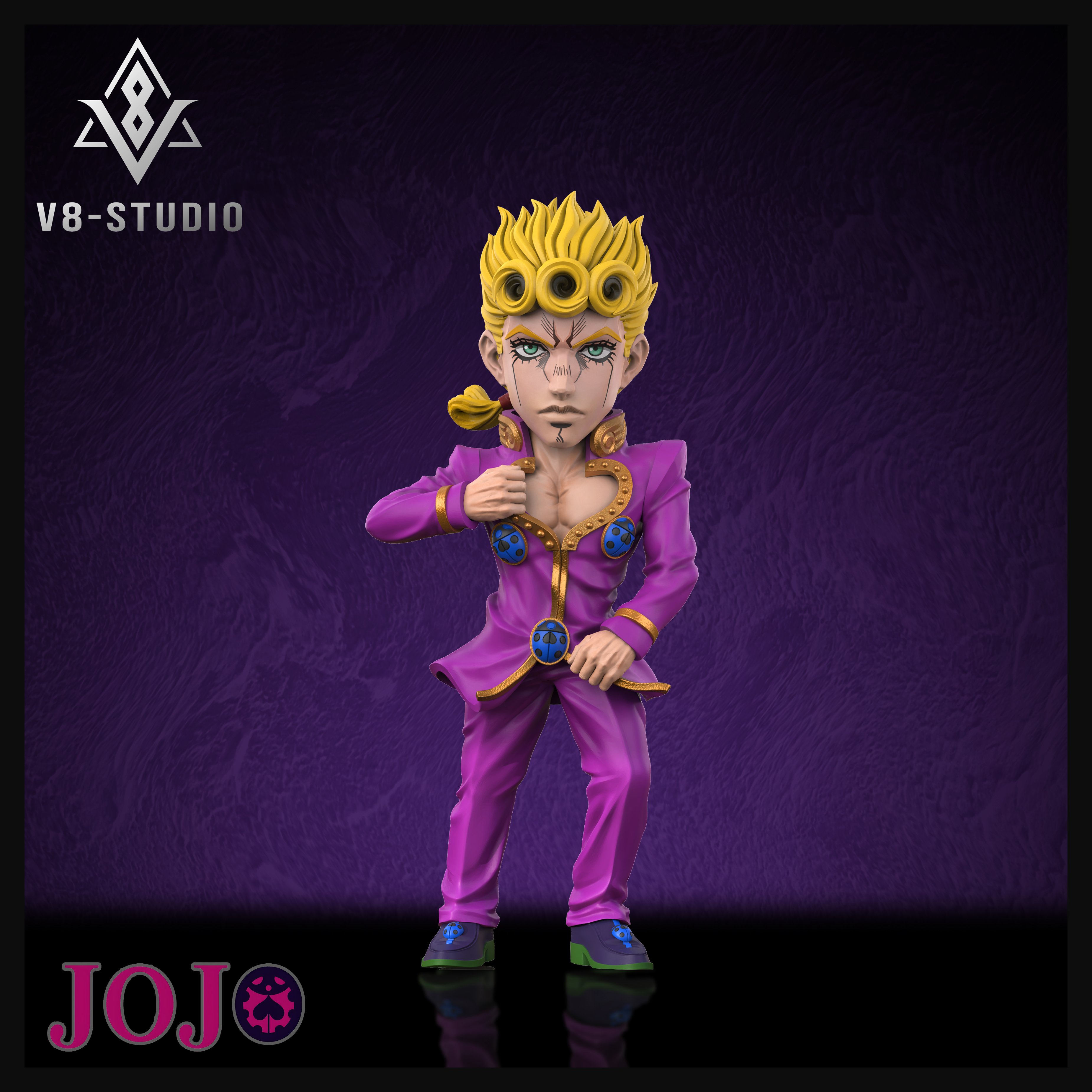 【JOJO的奇妙冒險】V8-STUDIO-JOJO黃金之風 喬魯諾喬巴納 替身黃金體驗