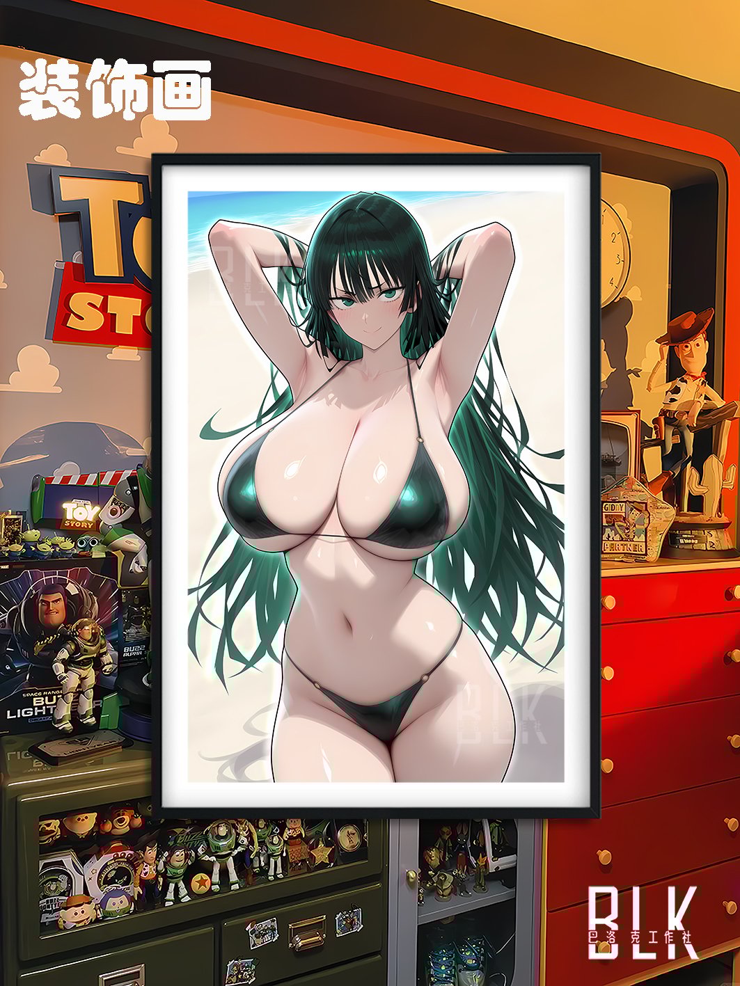 【週邊】巴洛克－一拳超人 泳裝吹雪 裝飾畫 & 冰箱貼