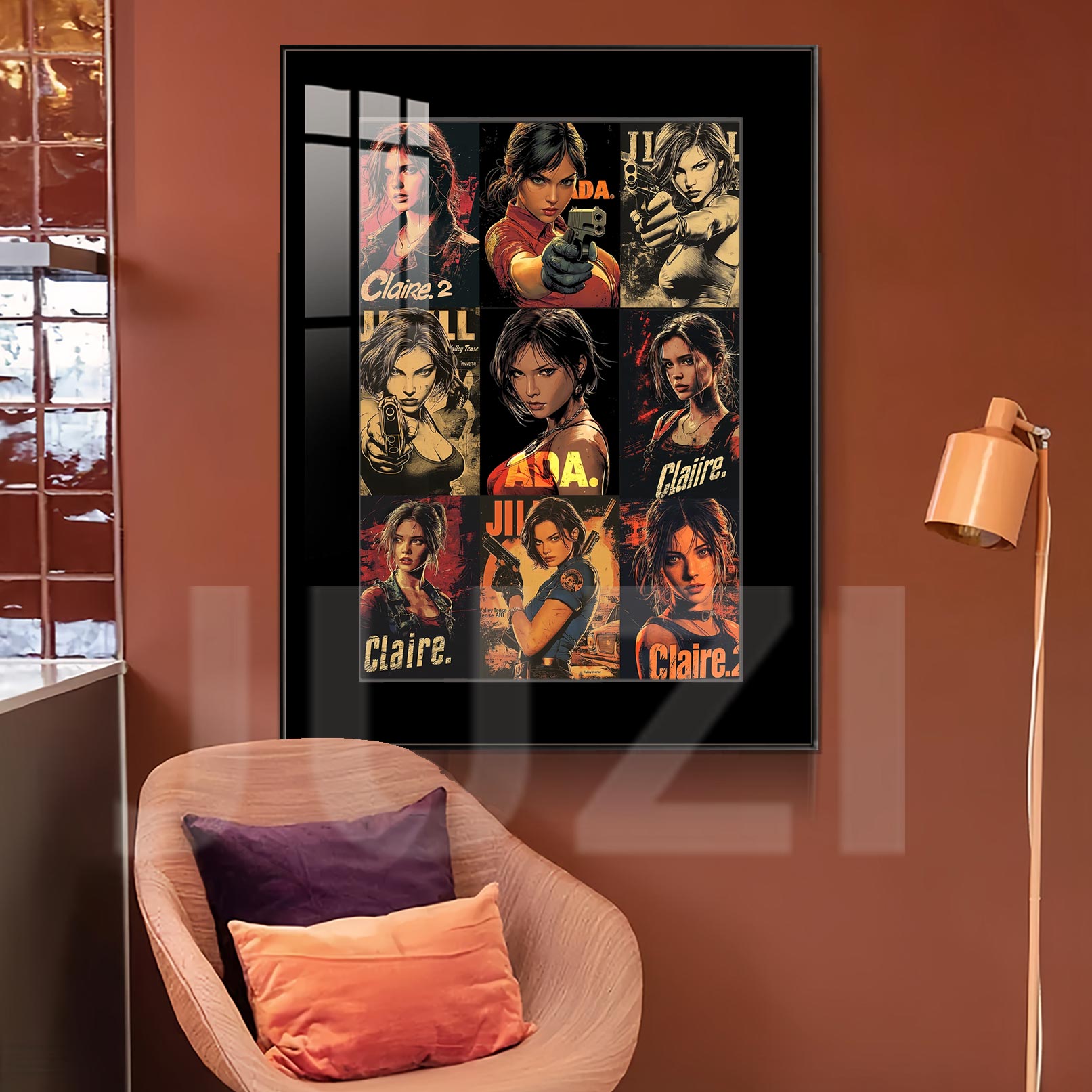 【週邊】橘子工作室－生化危機系列女性角色群像 裝飾畫