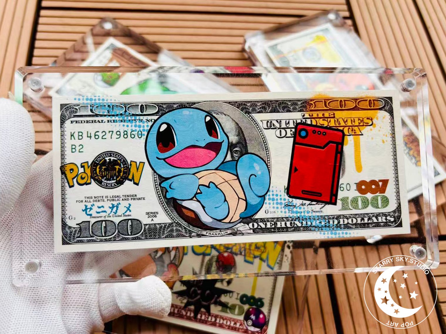 【週邊】星空工作室－寶可夢 第一世代御三家 美金版畫