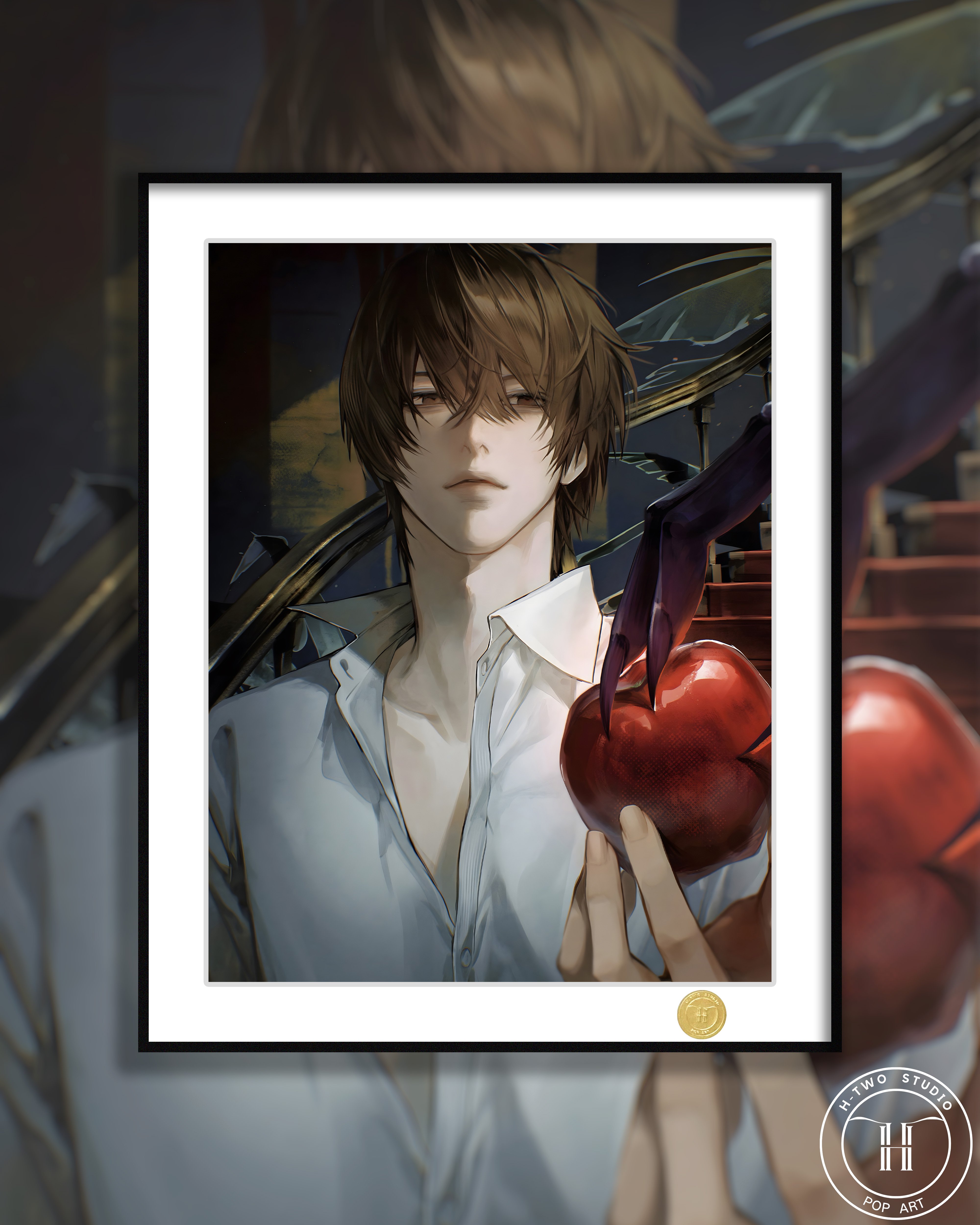 【週邊】H2工作室－死亡筆記本 夜神月 裝飾畫