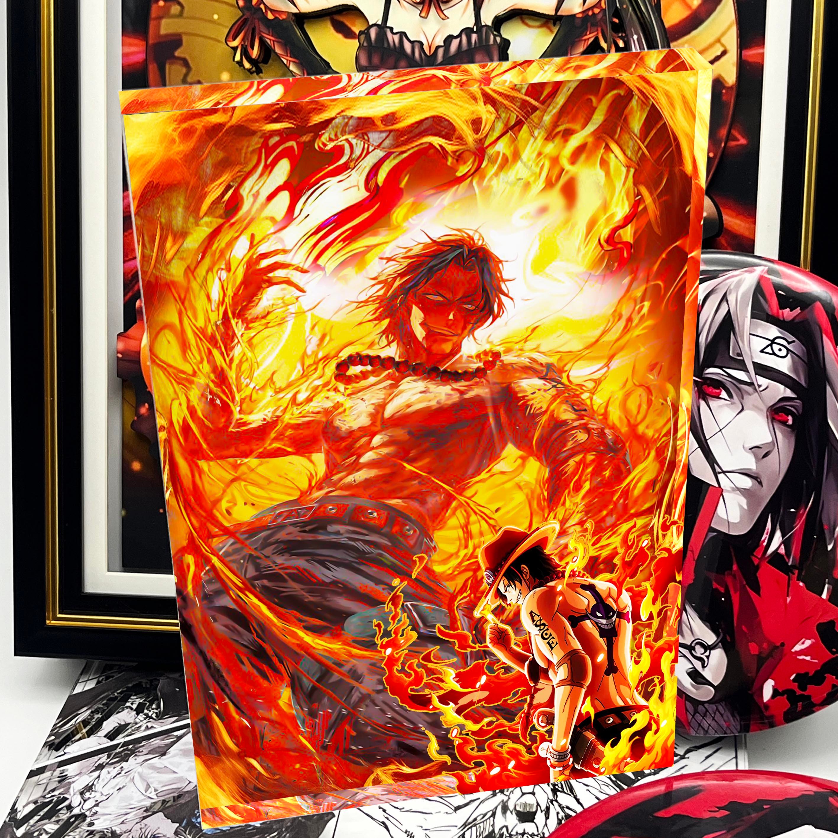 【週邊】阿喵畫社-火拳艾斯卡磚