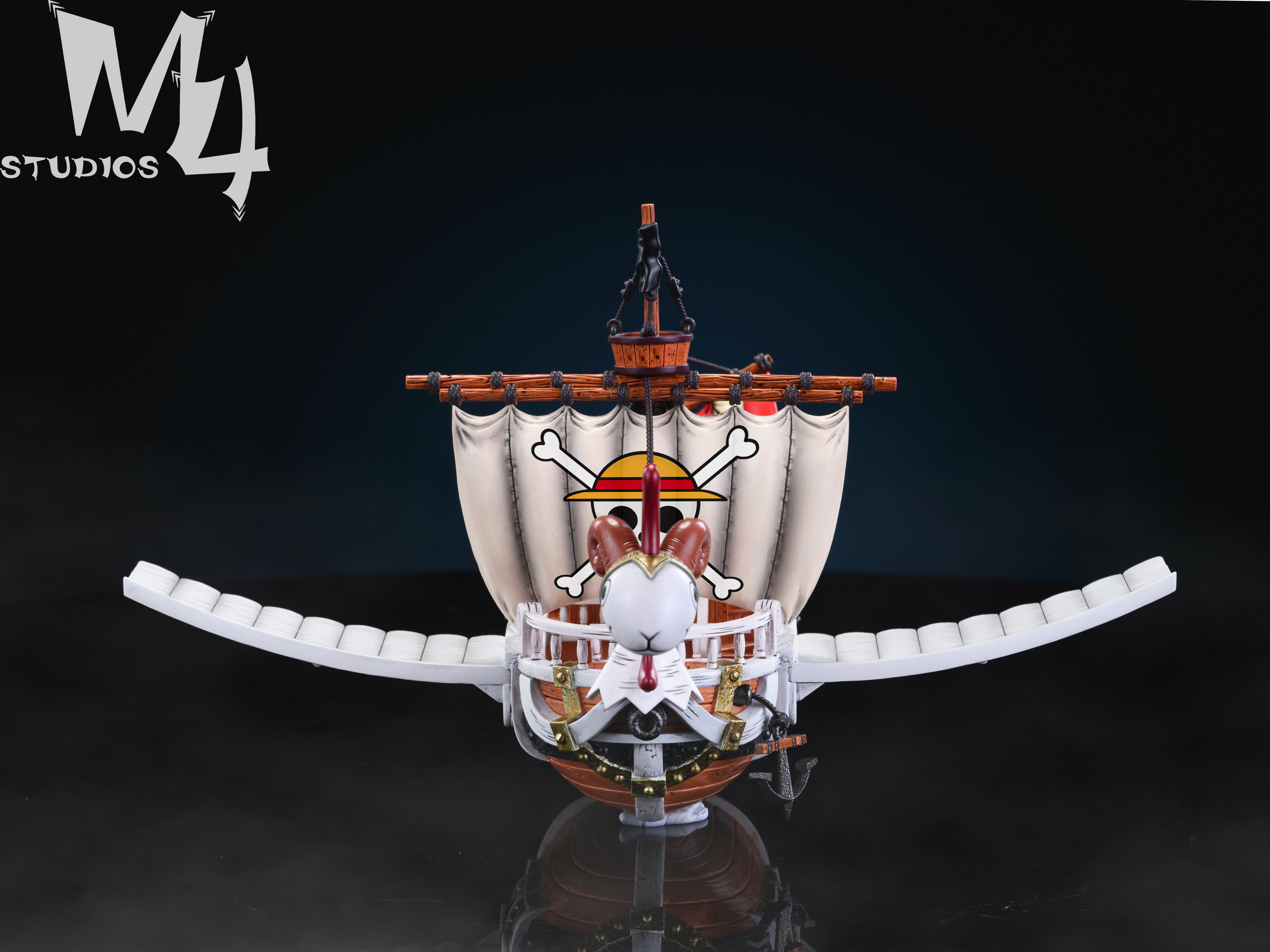 【海賊王】M4工作室-全員船系列 第十二彈 草帽船 飛行.前進梅麗號