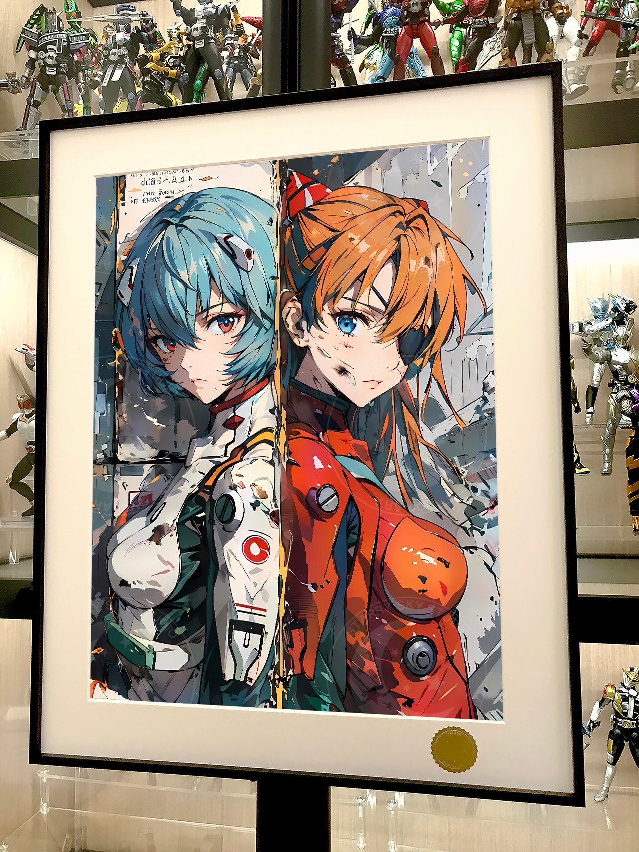 【週邊】星空工作室－新世紀福音戰士 戰損香麗 裝飾畫