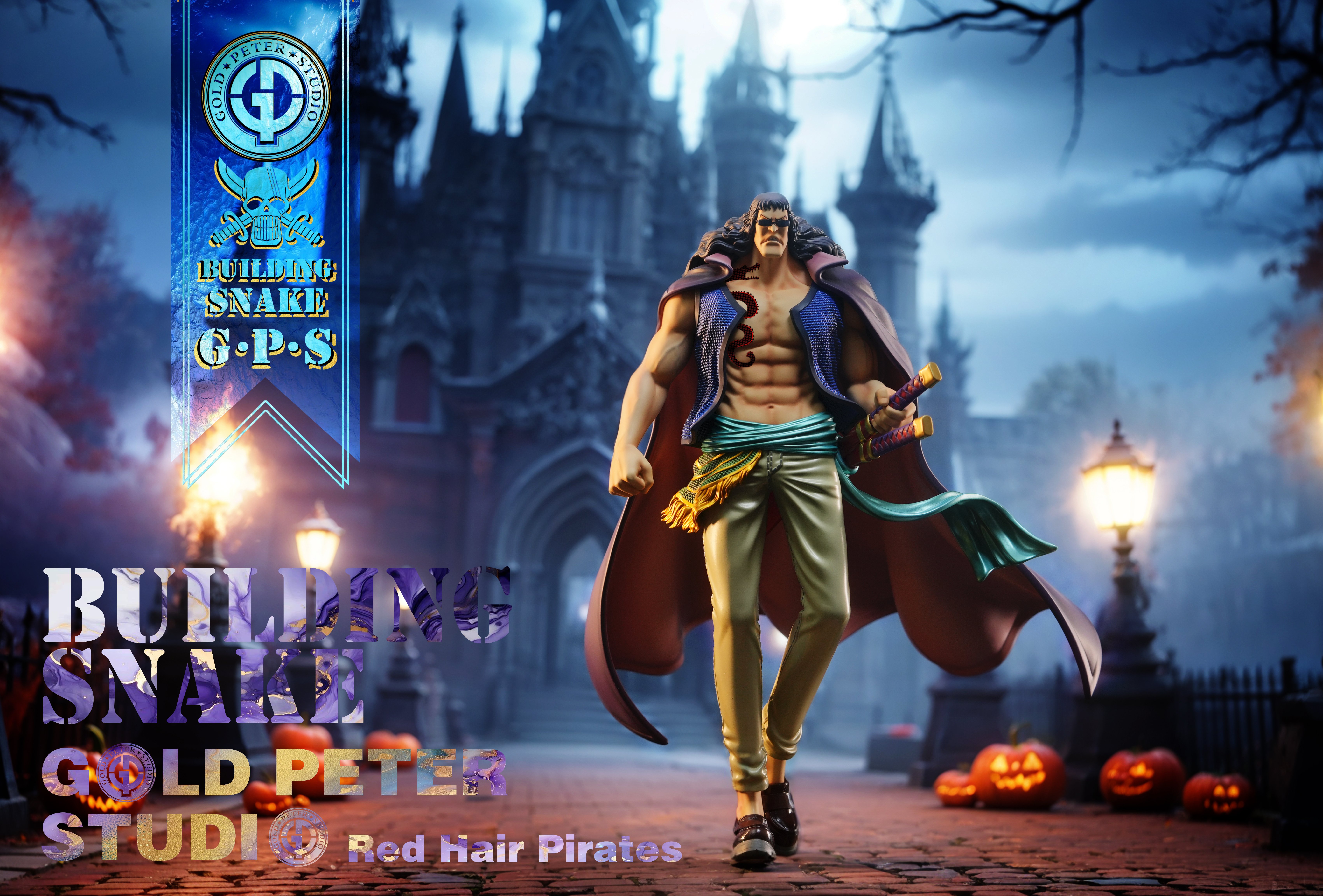 【海賊王】GP Studio GOLD PETER STUDIO-四皇團 紅髮海賊團 第五款 本迪克·斯內克