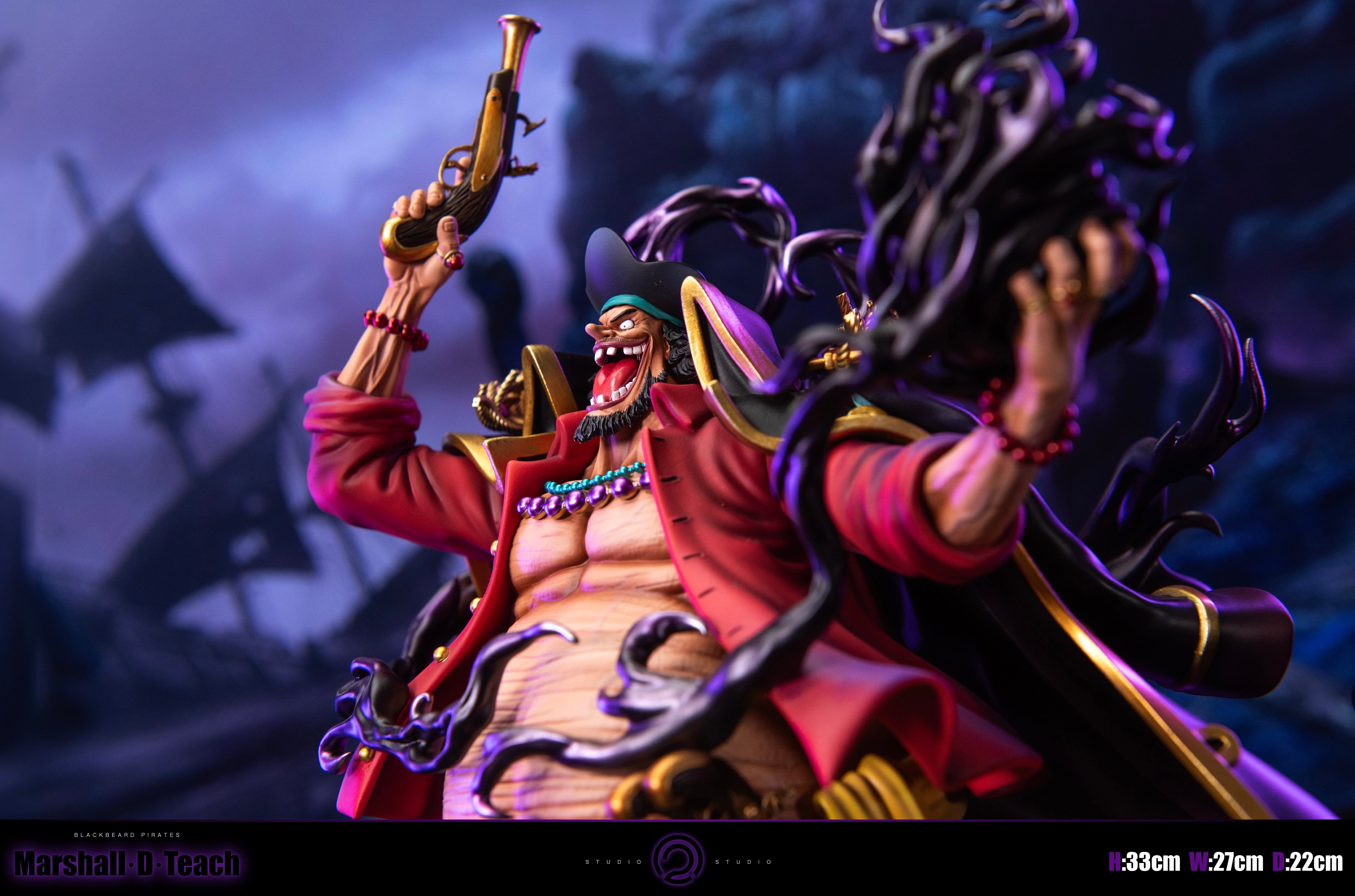 【海賊王】C2 Studio-黑團第一彈＆頂上戰爭黑鬍子 馬歇爾·D·蒂奇 暗暗果實能力擁有者