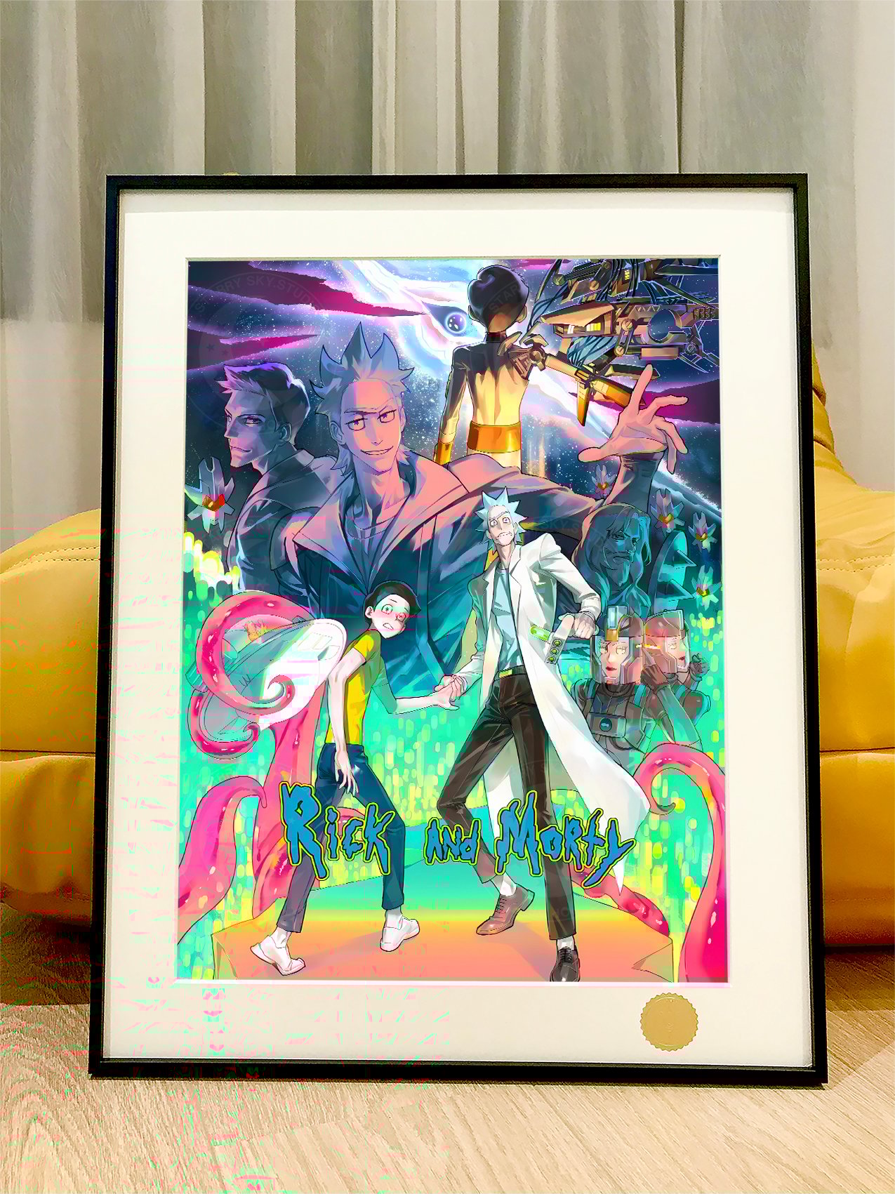 【週邊】星空工作室－瑞克和莫蒂 裝飾畫