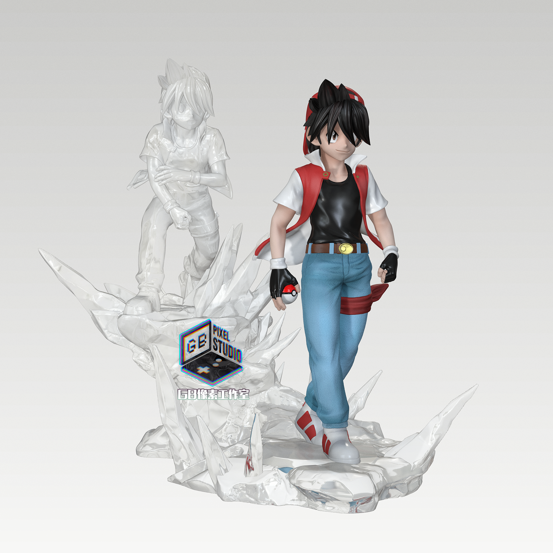 【寶可夢】GB PIXEL studio-冰影赤紅 小赤