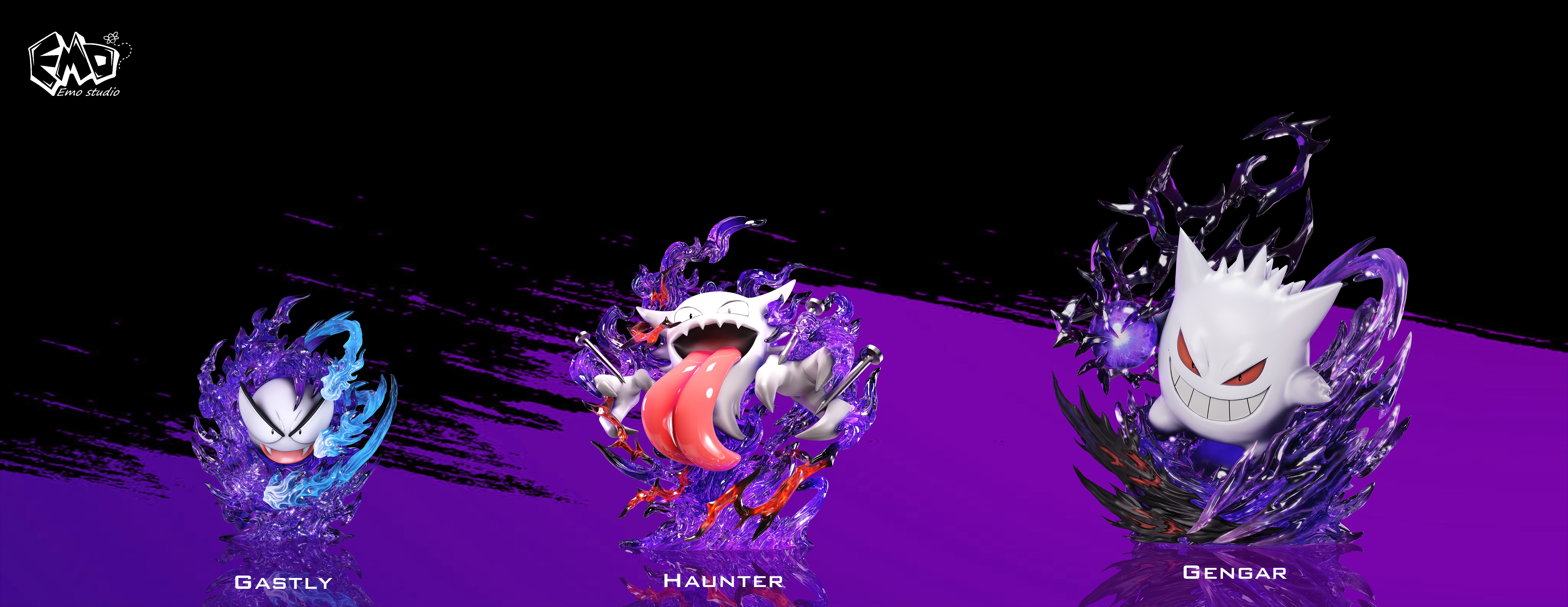 【寶可夢】Emo-新系列 第一彈 鬼斯 鬼斯通 耿鬼 進化組