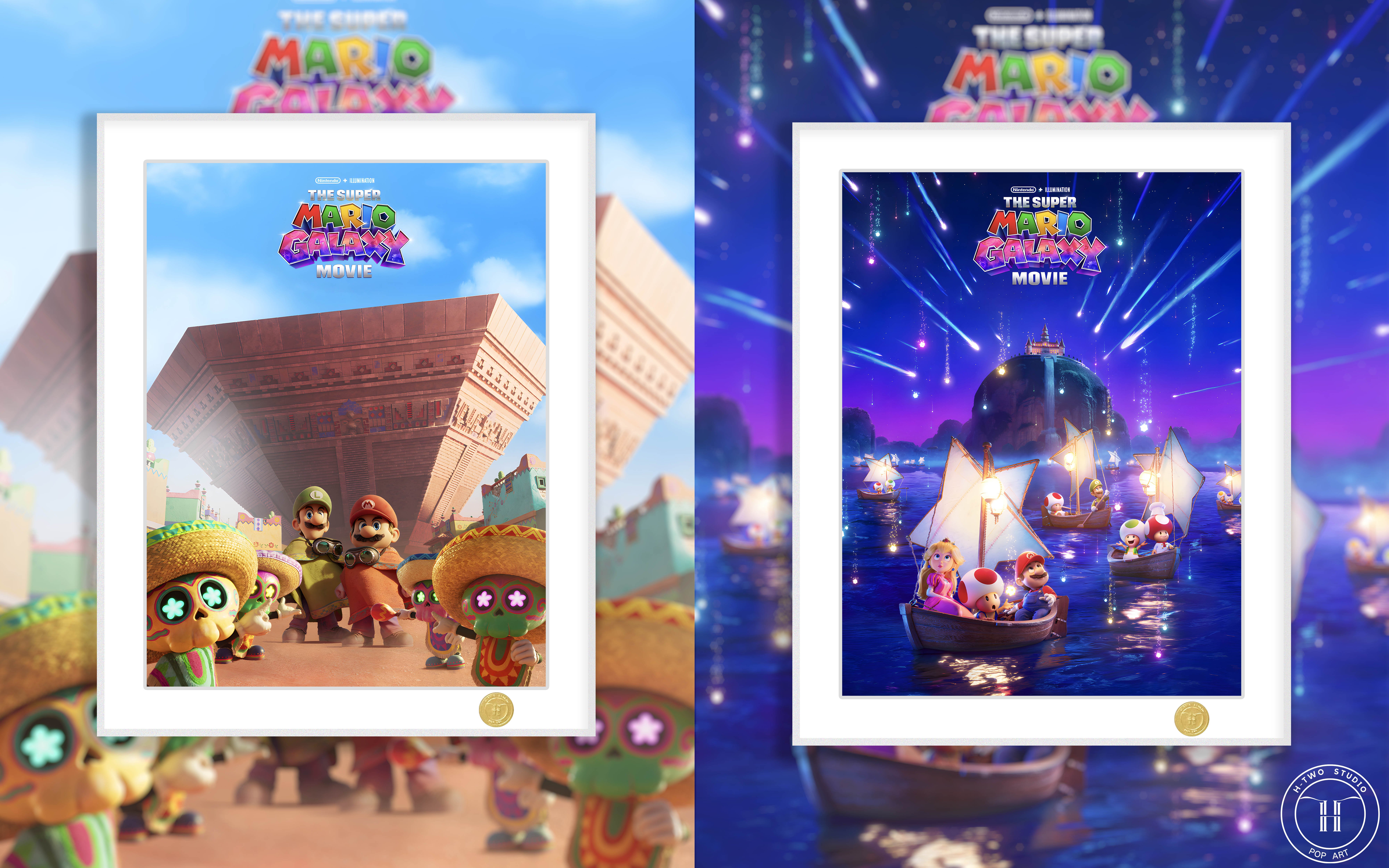 【週邊】H2工作室－超級瑪利歐 銀河大電影 裝飾畫